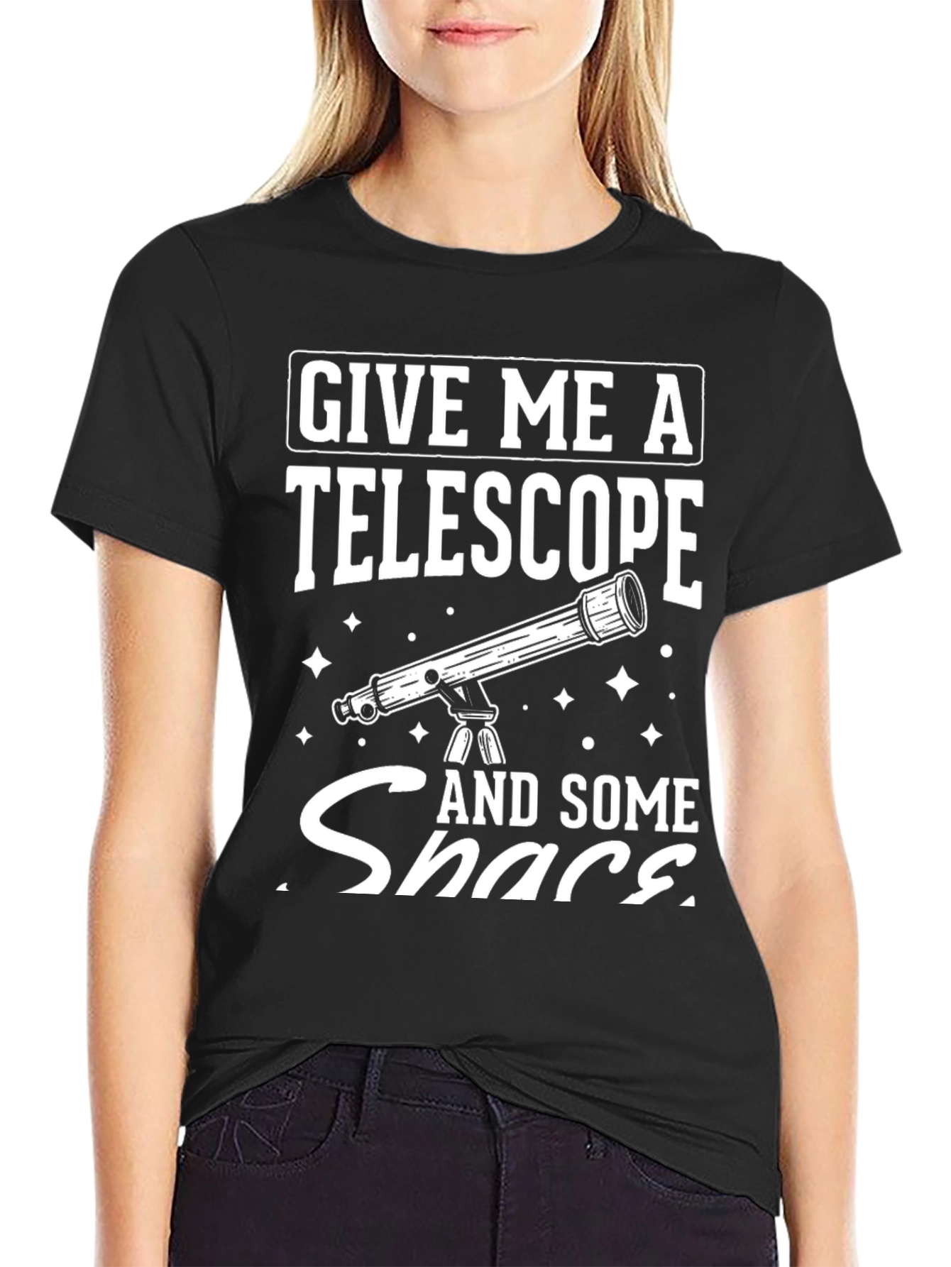 Give Me a Telescope T-Shirt - Astronomy Lover Tee