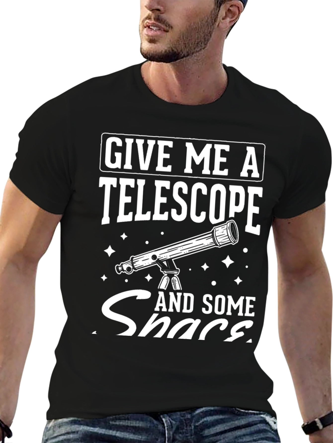 Give Me a Telescope T-Shirt - Astronomy Lover Tee