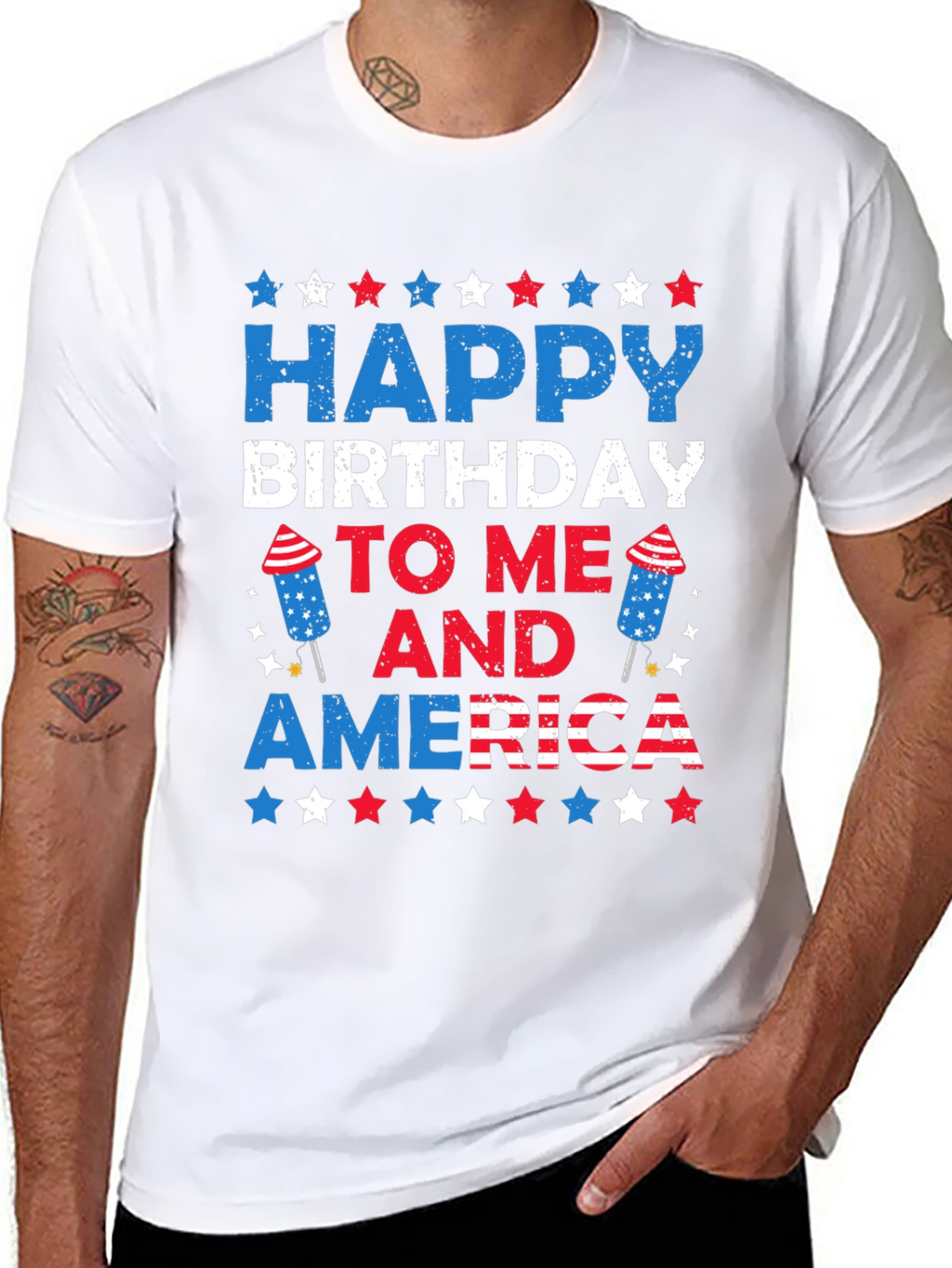 Happy Birthday to Me and America T-Shirt