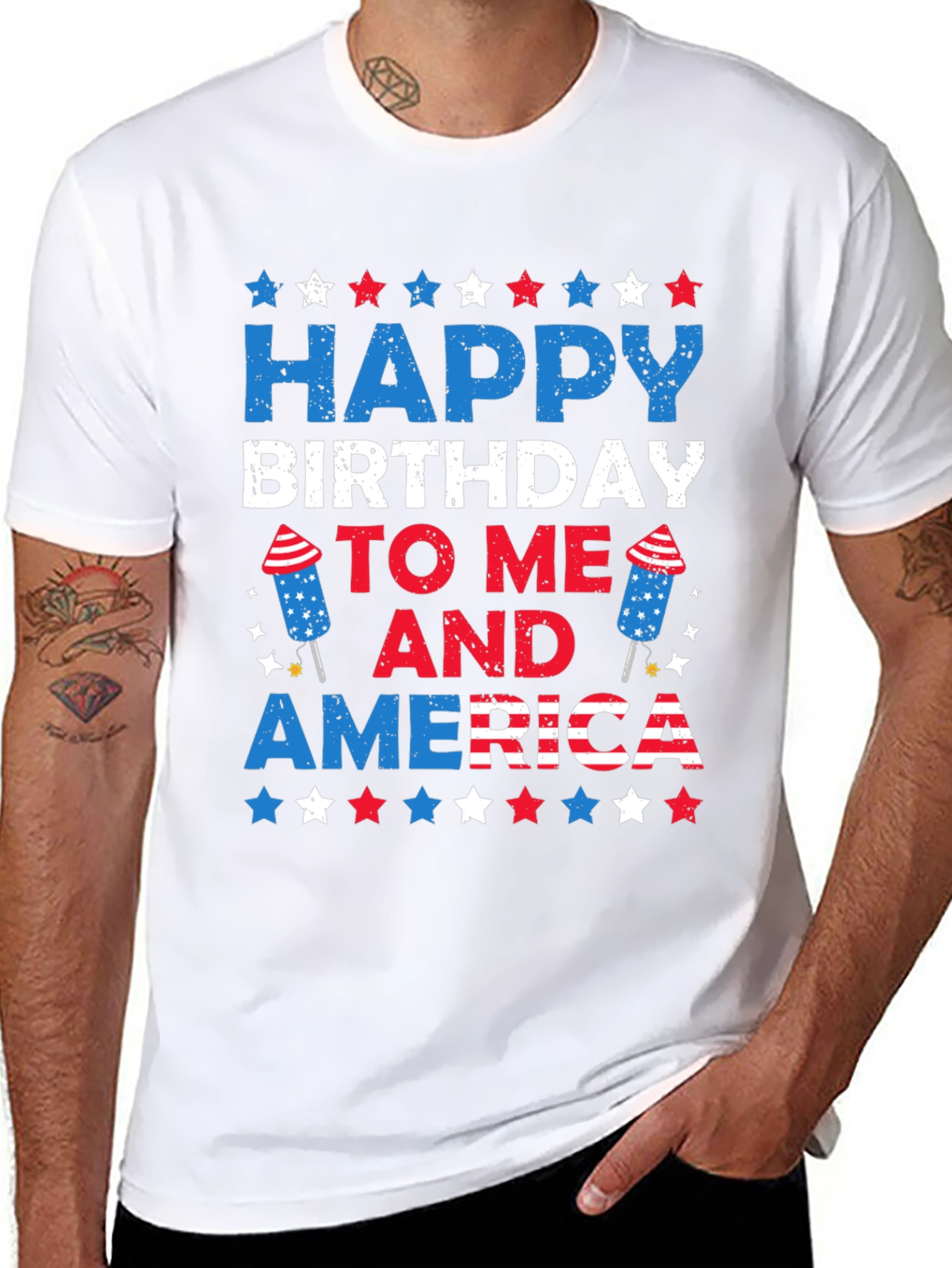 Happy Birthday to Me and America T-Shirt