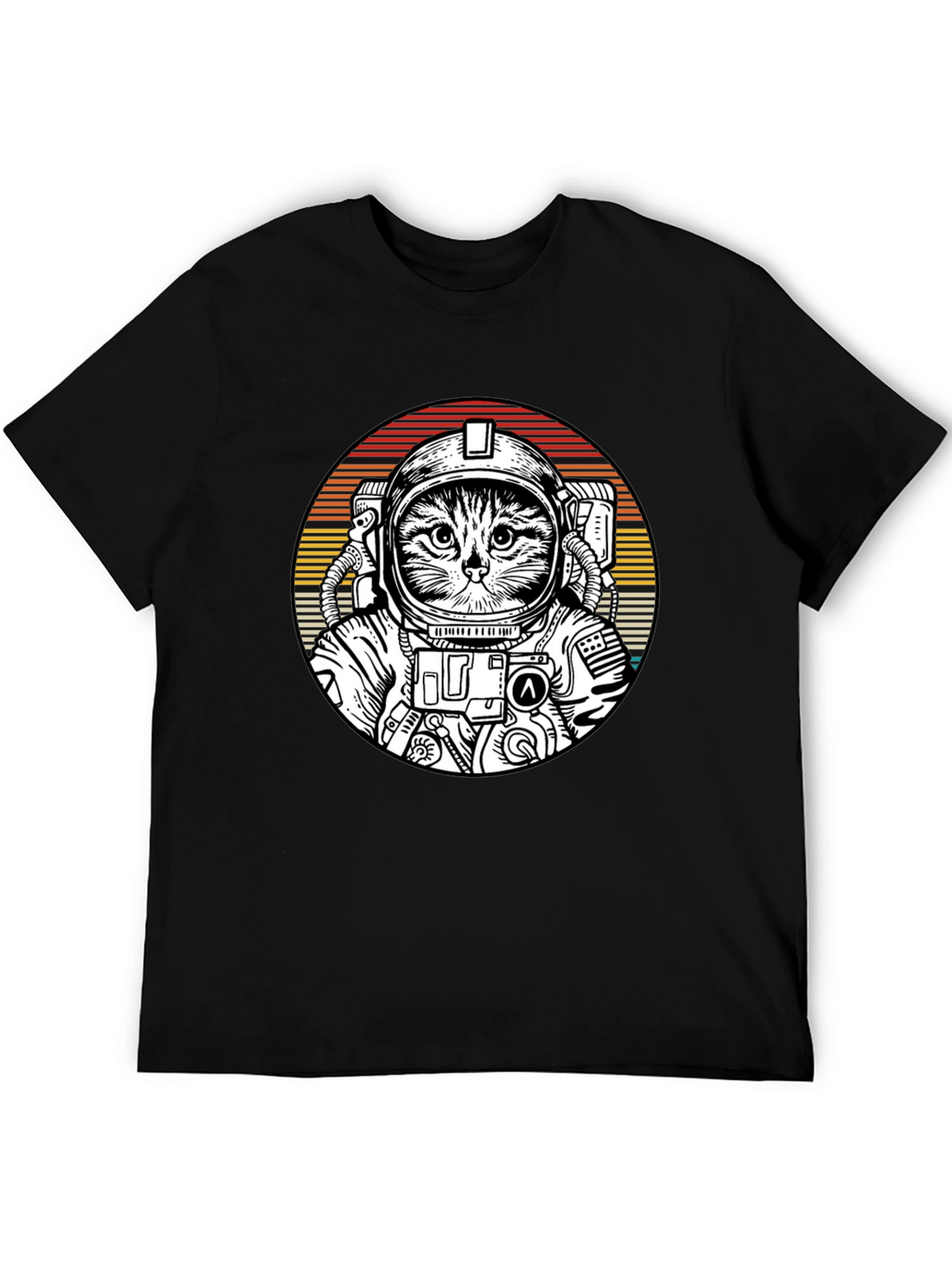Cat Astronaut Graphic Tee - Space Kitty T-Shirt