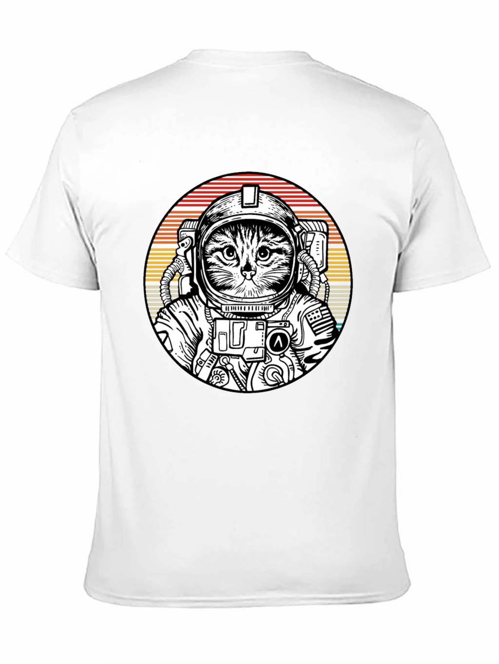 Cat Astronaut Graphic Tee - Space Kitty T-Shirt