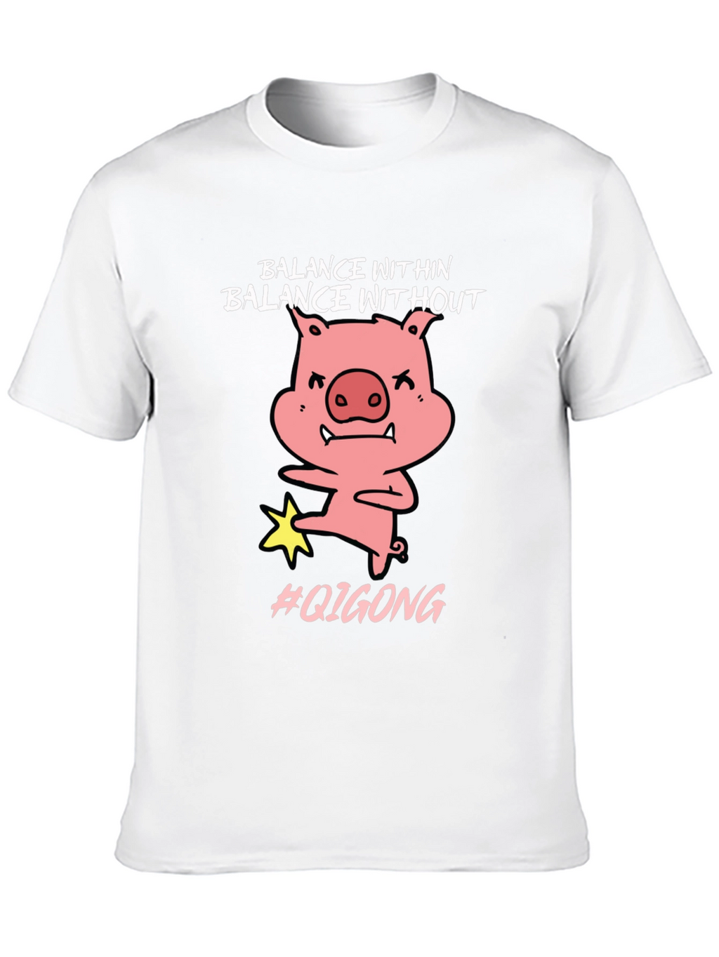 Balance Within Funny Pig Qigong T-Shirt