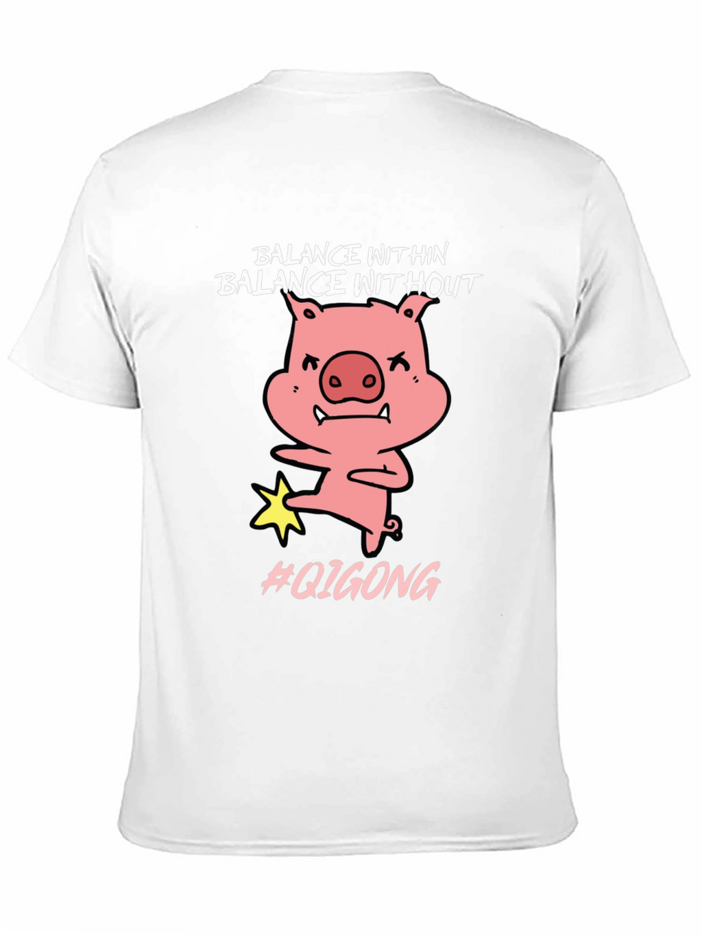 Balance Within Funny Pig Qigong T-Shirt