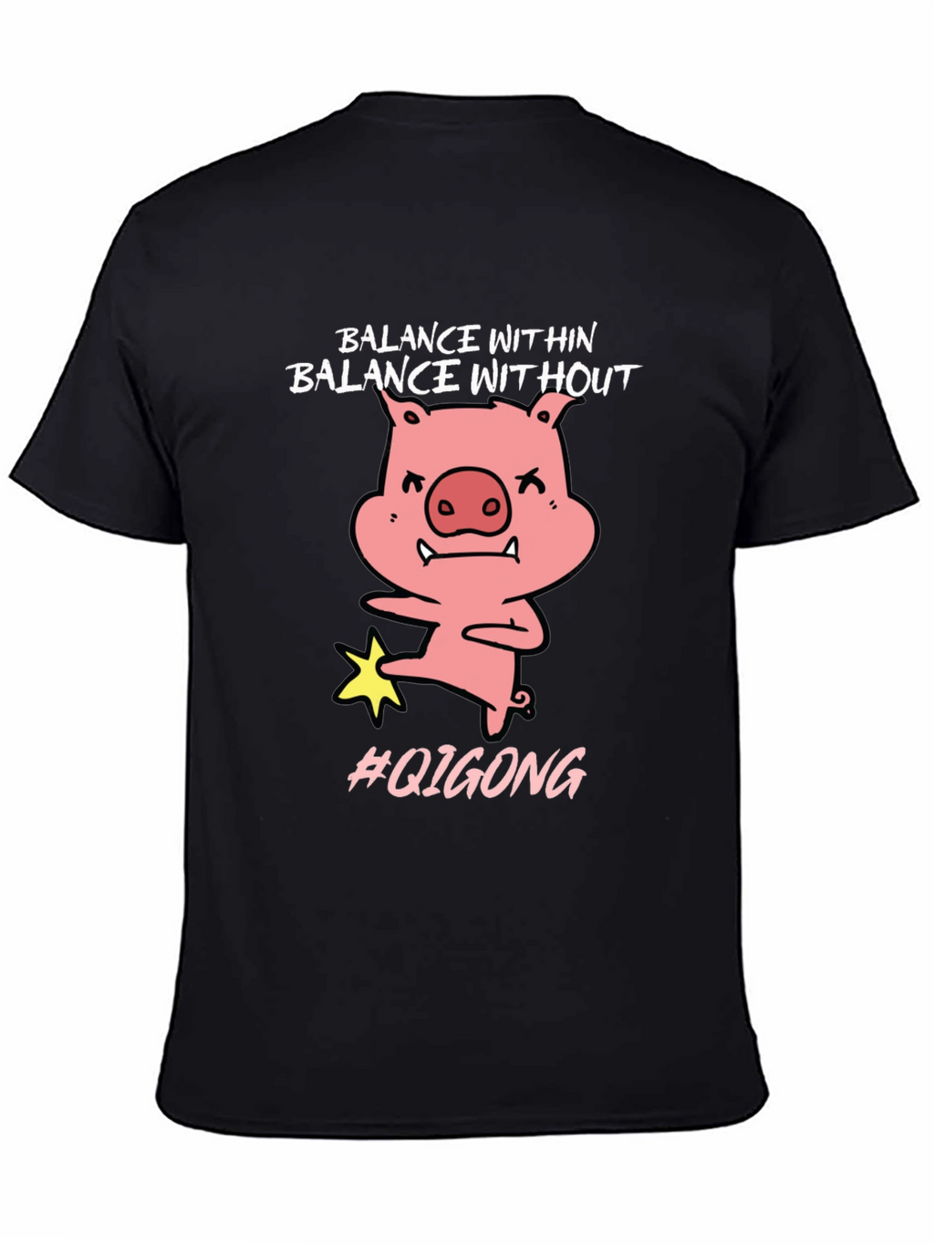 Balance Within Funny Pig Qigong T-Shirt