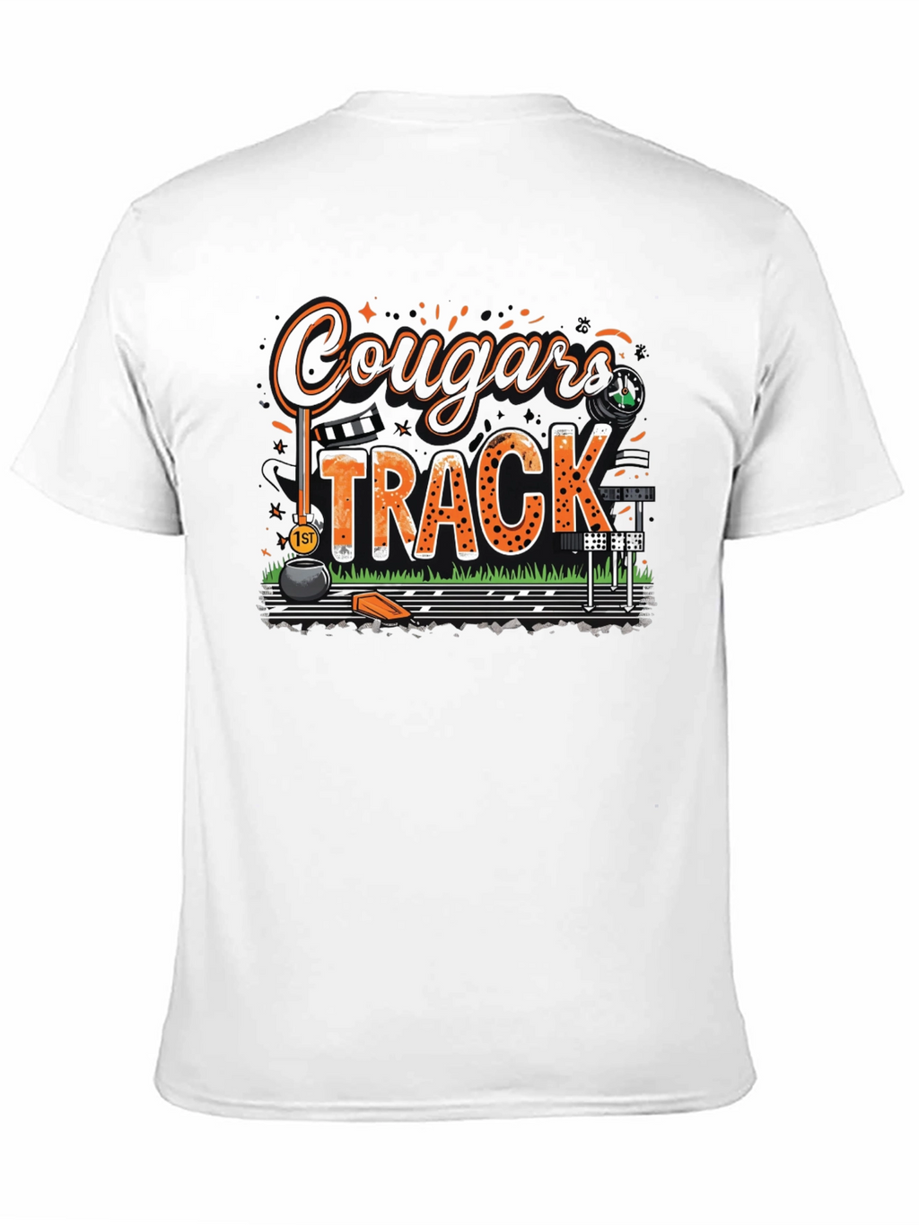 Cougars Track T-Shirt - Black