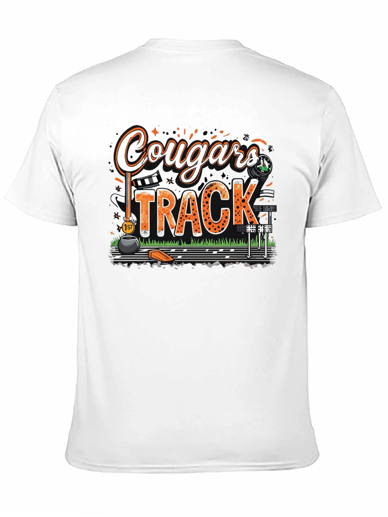 Cougars Track T-Shirt - Black