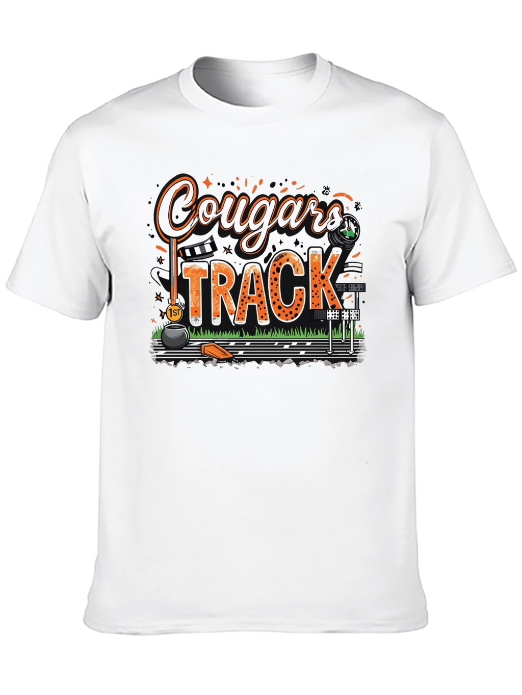 Cougars Track T-Shirt - Black