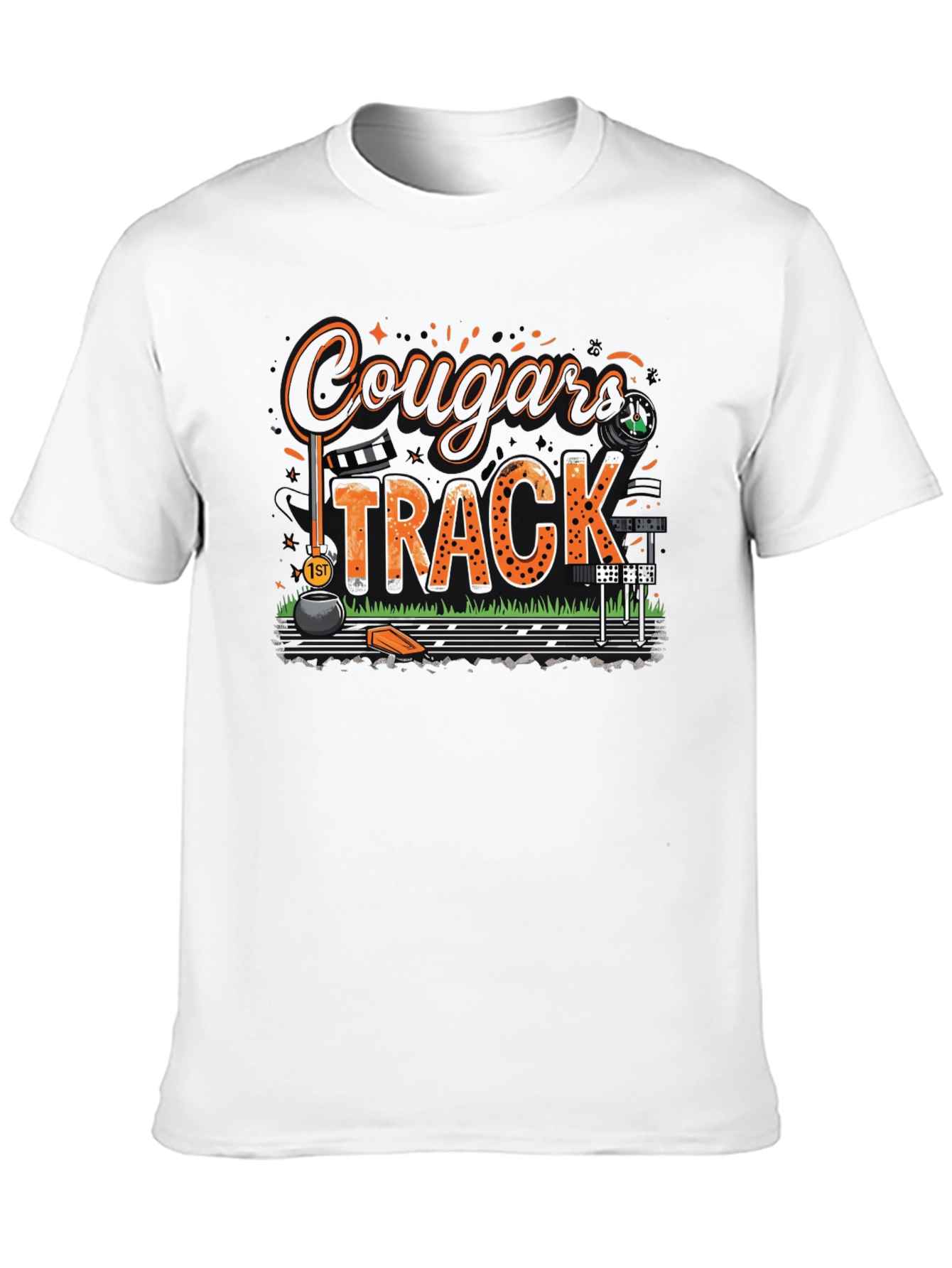 Cougars Track T-Shirt - Black