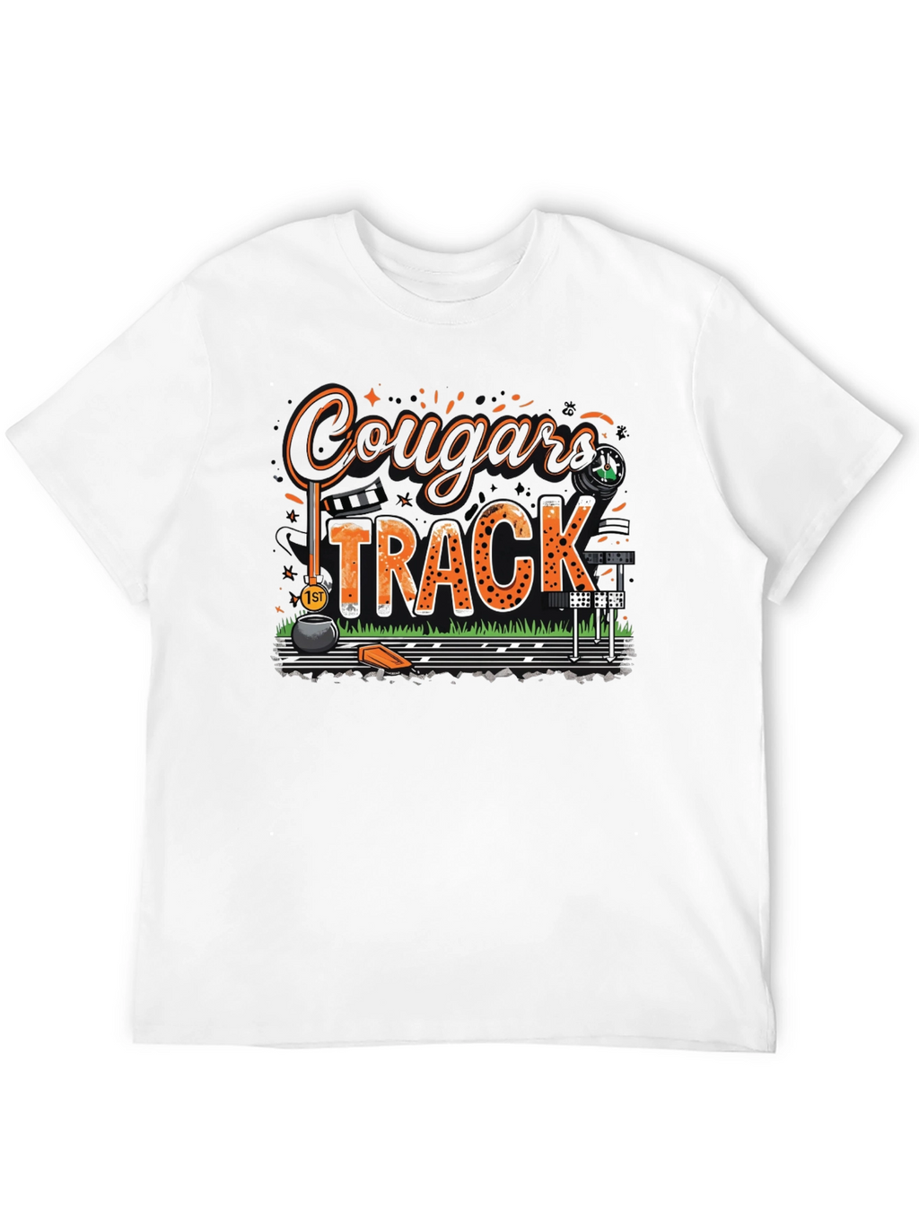 Cougars Track T-Shirt - Black