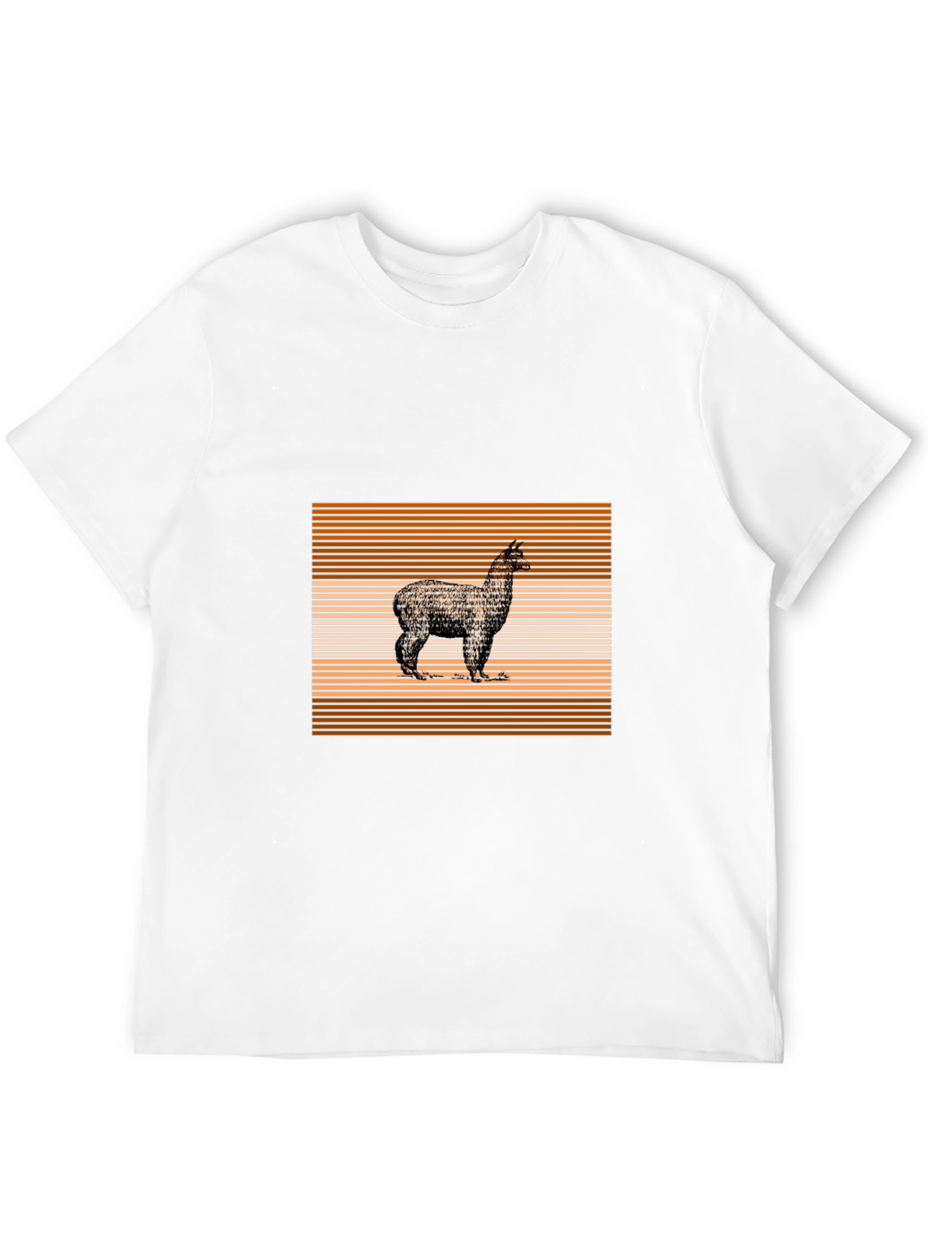 Alpaca Graphic Tee - Stylish Mens Black T-Shirt