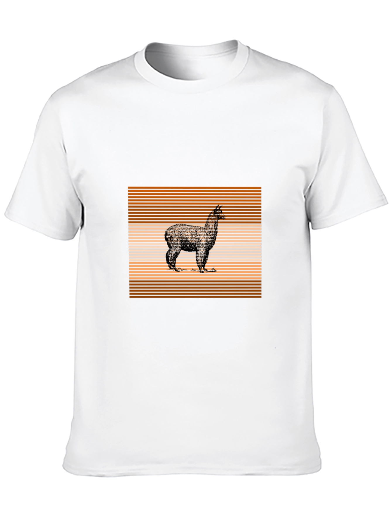 Alpaca Graphic Tee - Stylish Mens Black T-Shirt