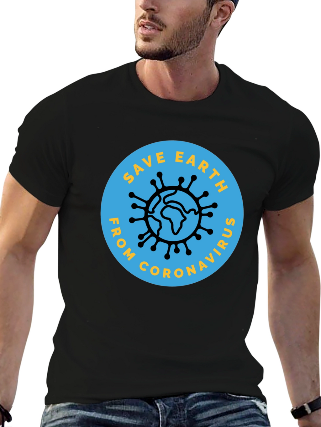 Save Earth From Coronavirus Graphic Tee