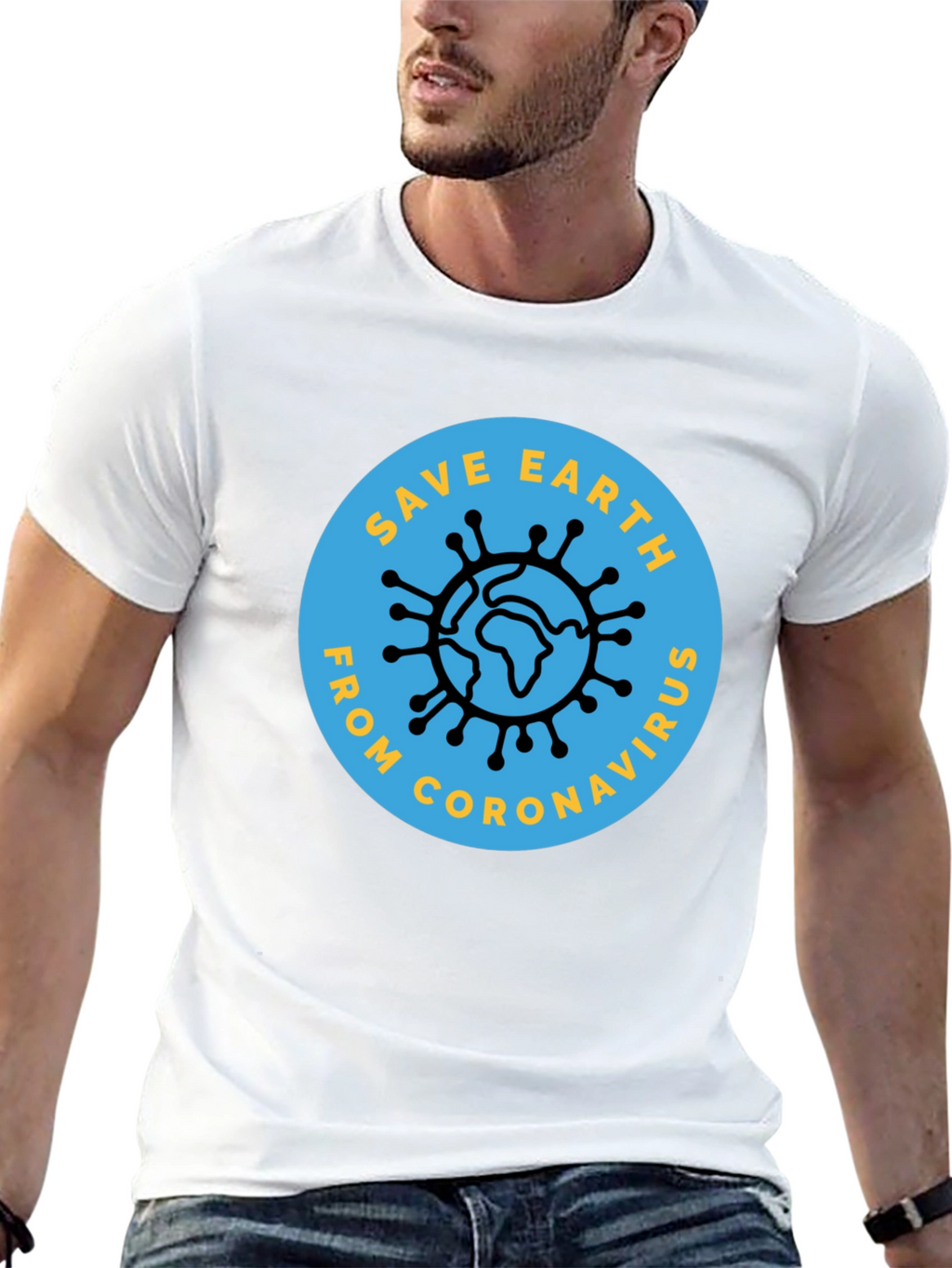Save Earth From Coronavirus Graphic Tee