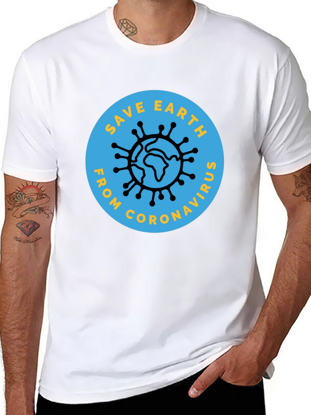 Save Earth From Coronavirus Graphic Tee