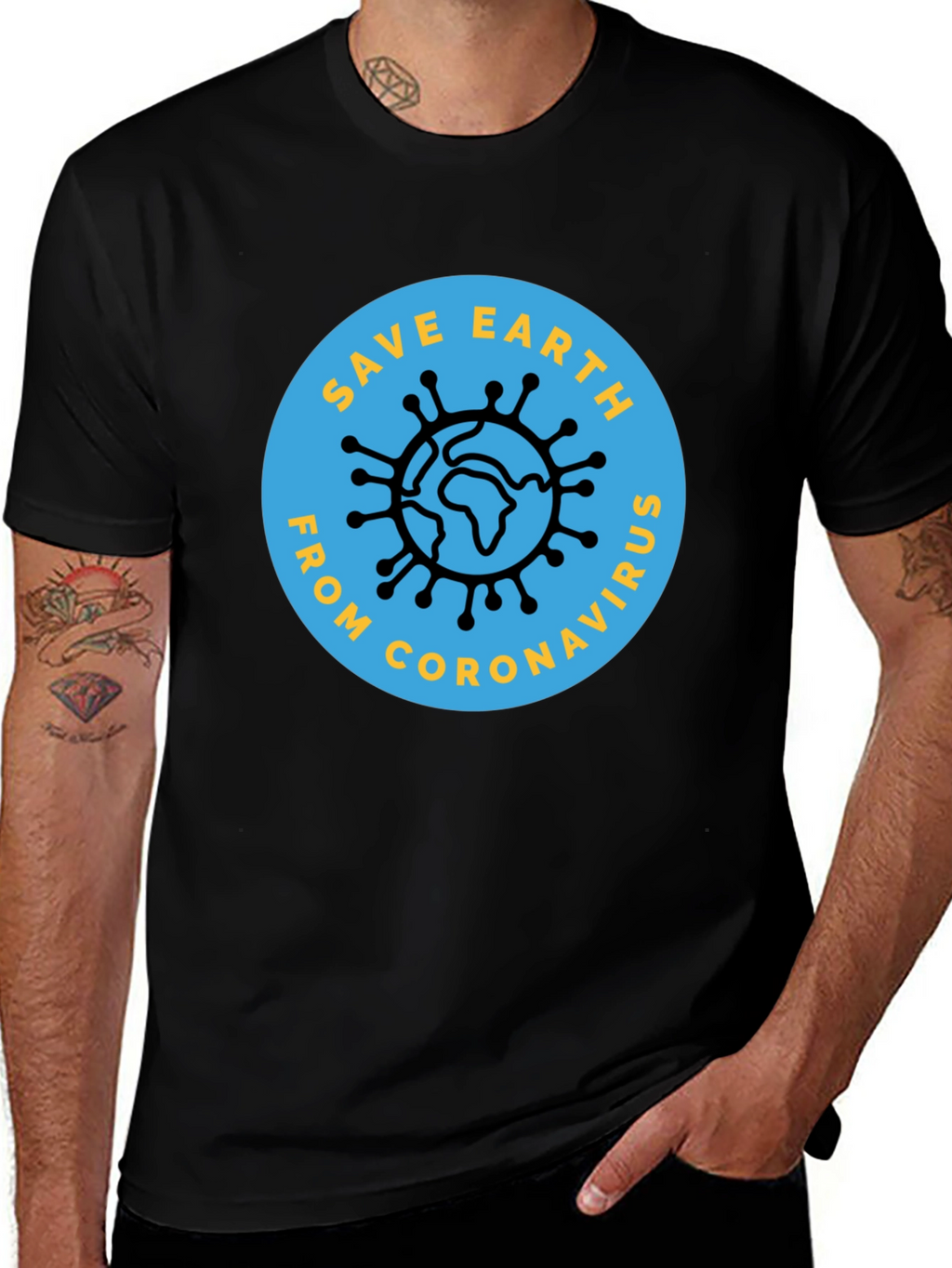 Save Earth From Coronavirus Graphic Tee