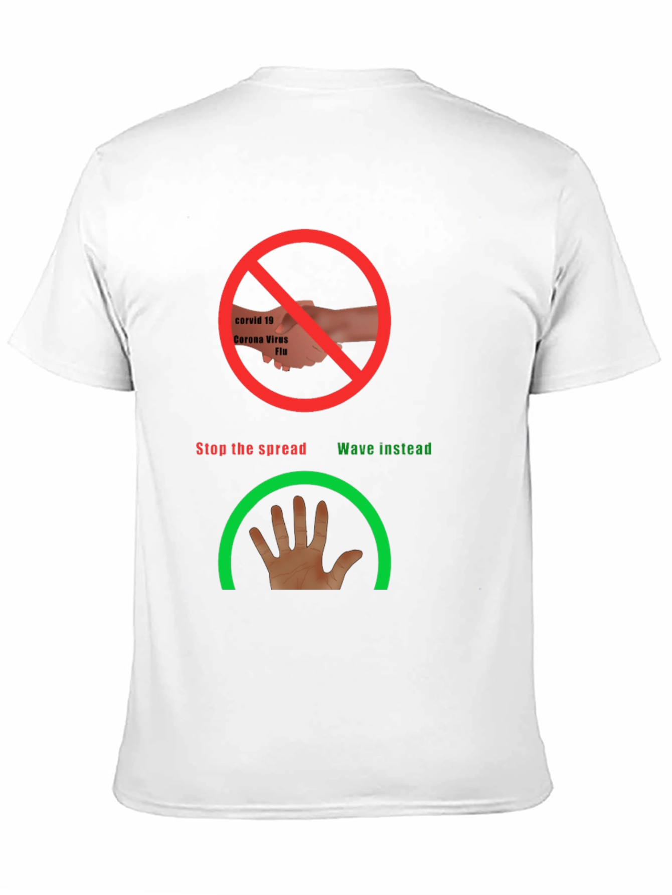 Stop the Spread Novelty Tee - Wave Instead!