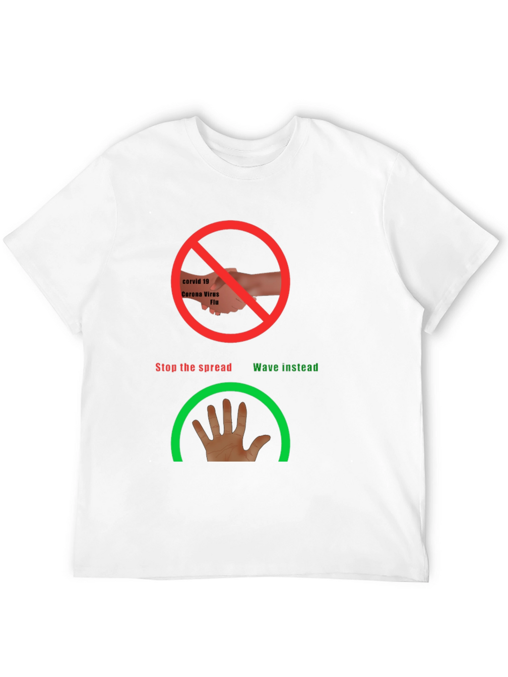 Stop the Spread Novelty Tee - Wave Instead!
