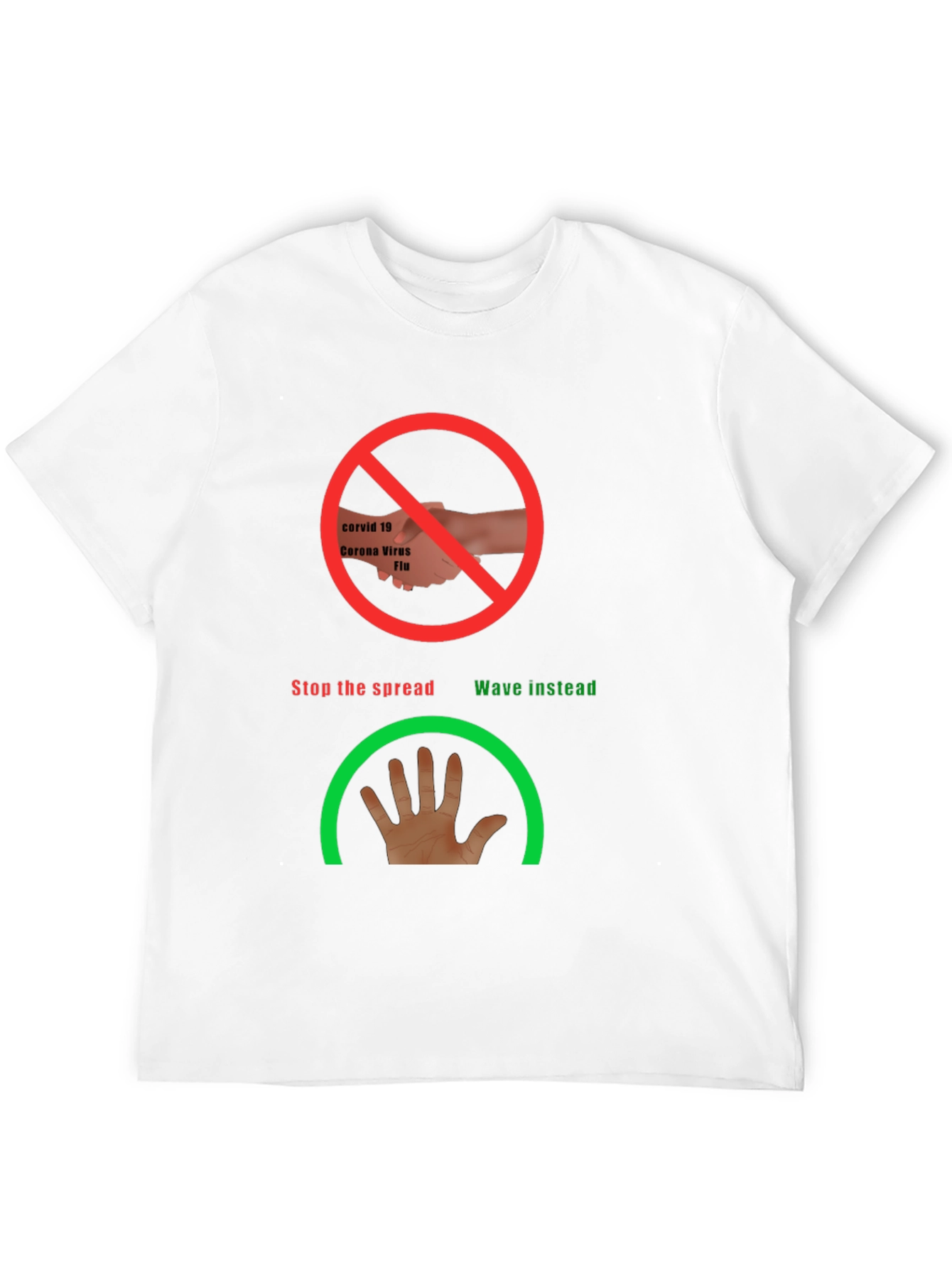 Stop the Spread Novelty Tee - Wave Instead!