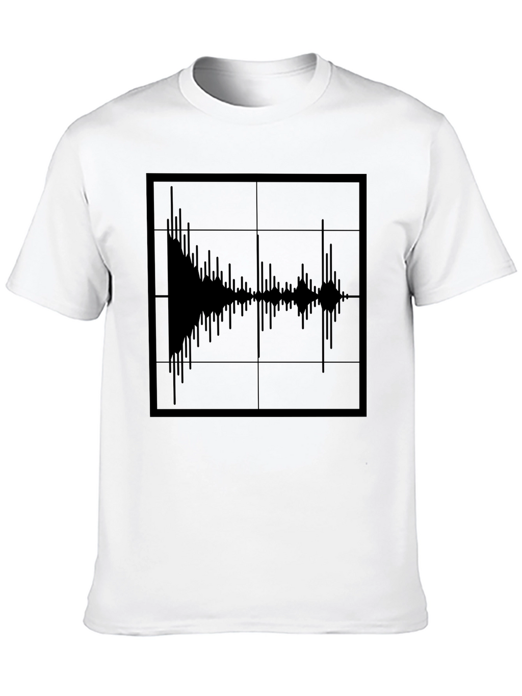 Sound Wave Graphic Tee - Modern Black T-Shirt