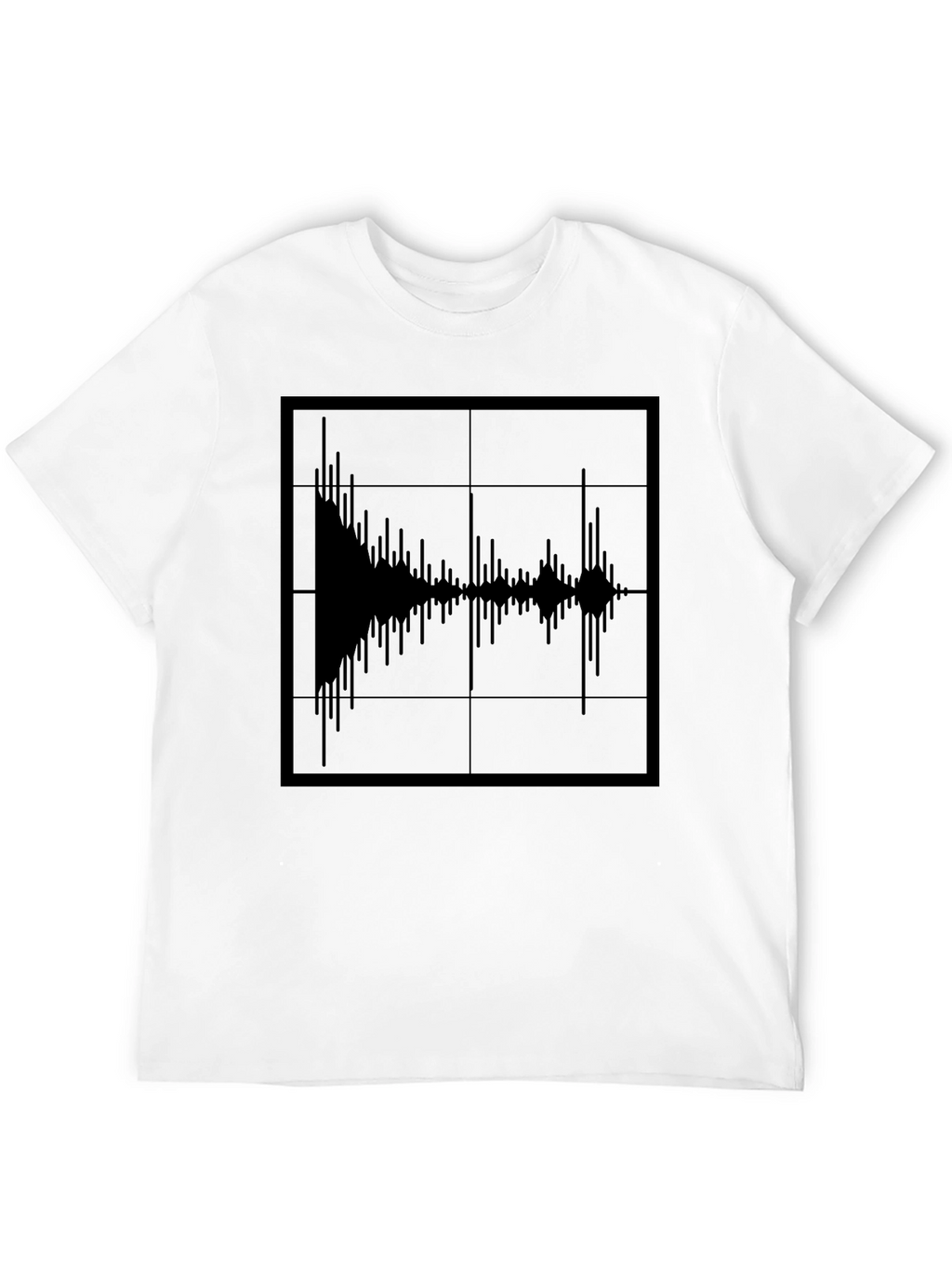 Sound Wave Graphic Tee - Modern Black T-Shirt