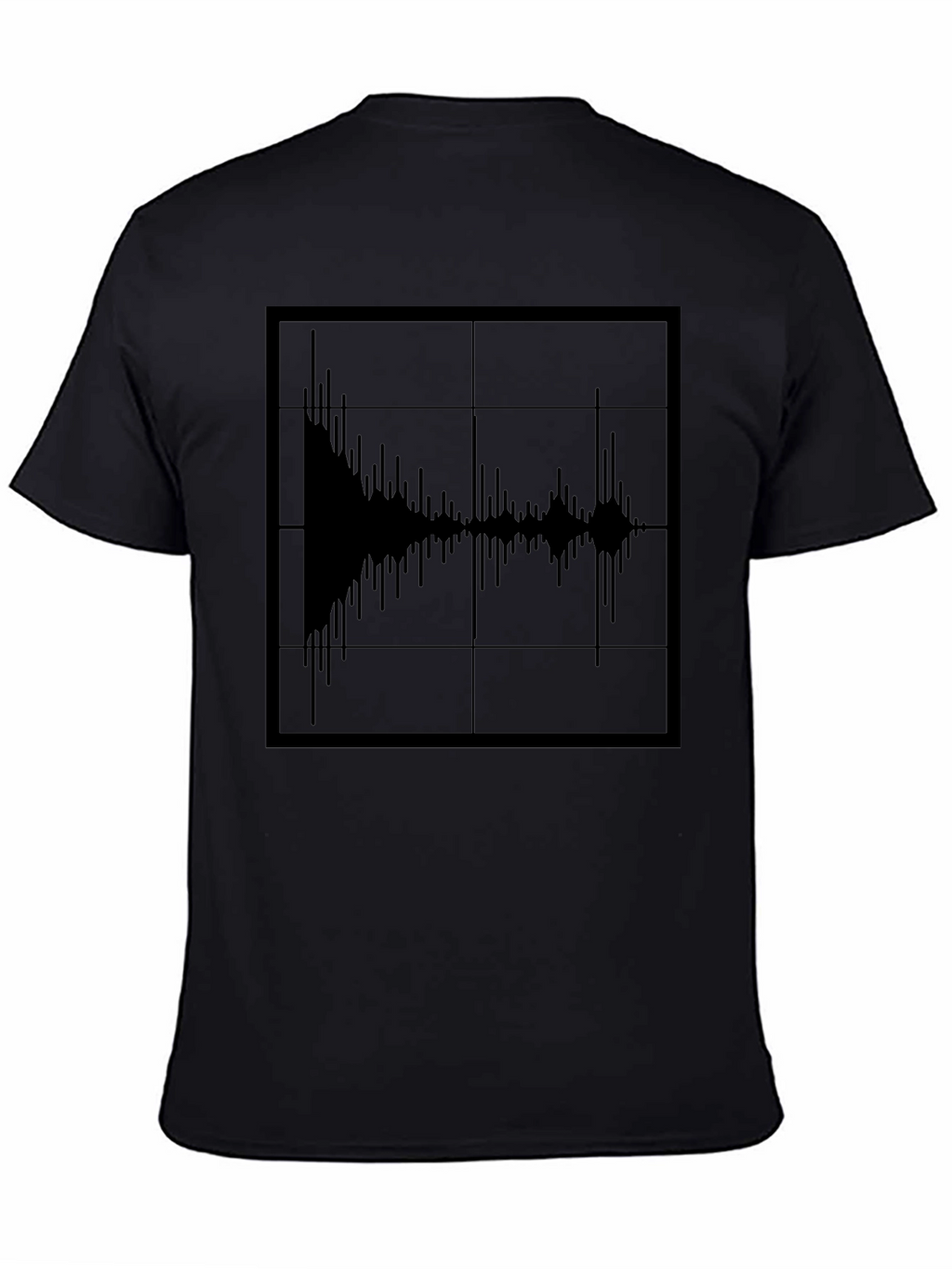 Sound Wave Graphic Tee - Modern Black T-Shirt