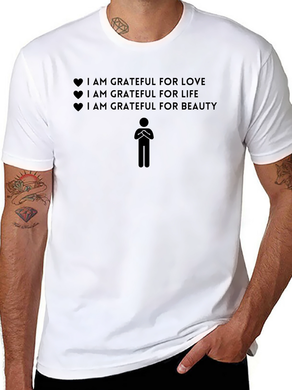 Grateful Heart T-Shirt - Love Life Beauty