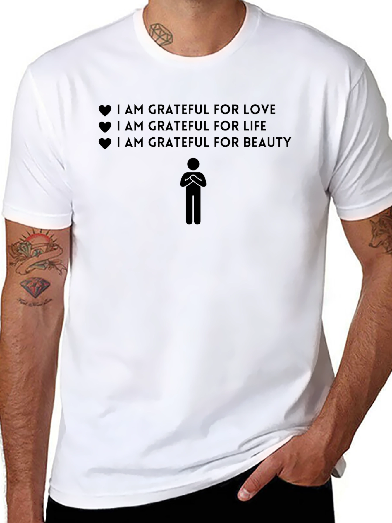 Grateful Heart T-Shirt - Love Life Beauty