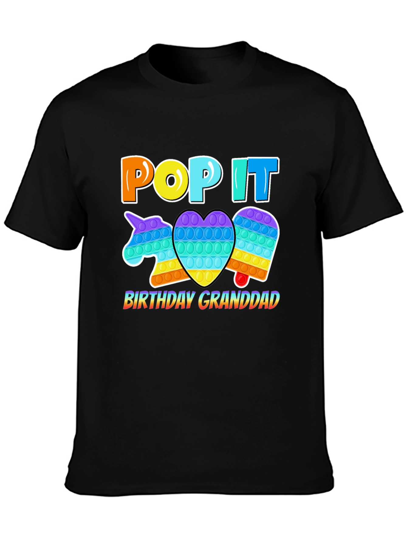 Pop It Birthday Granddad T-Shirt