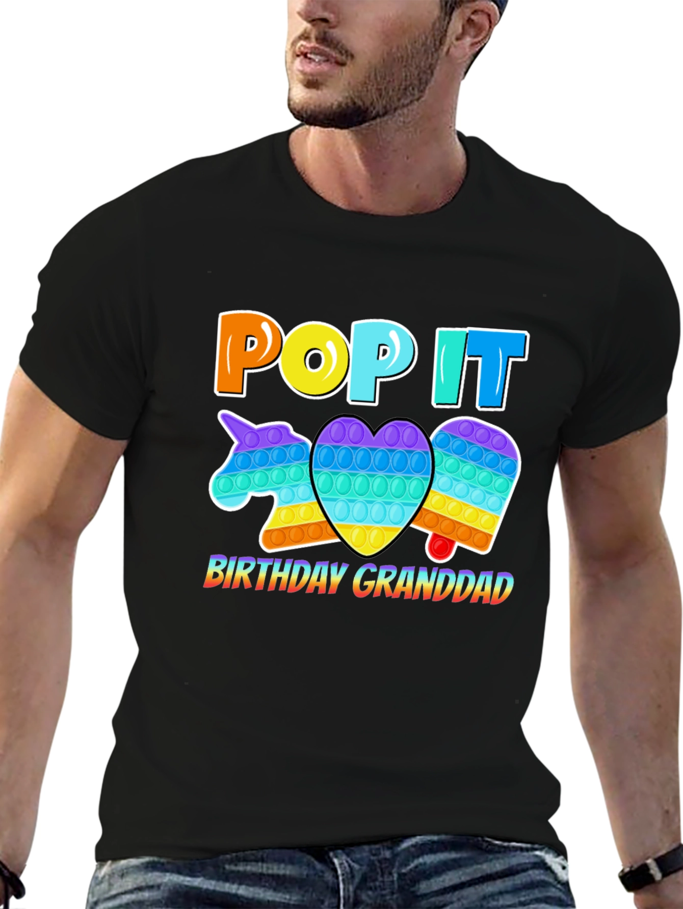 Pop It Birthday Granddad T-Shirt