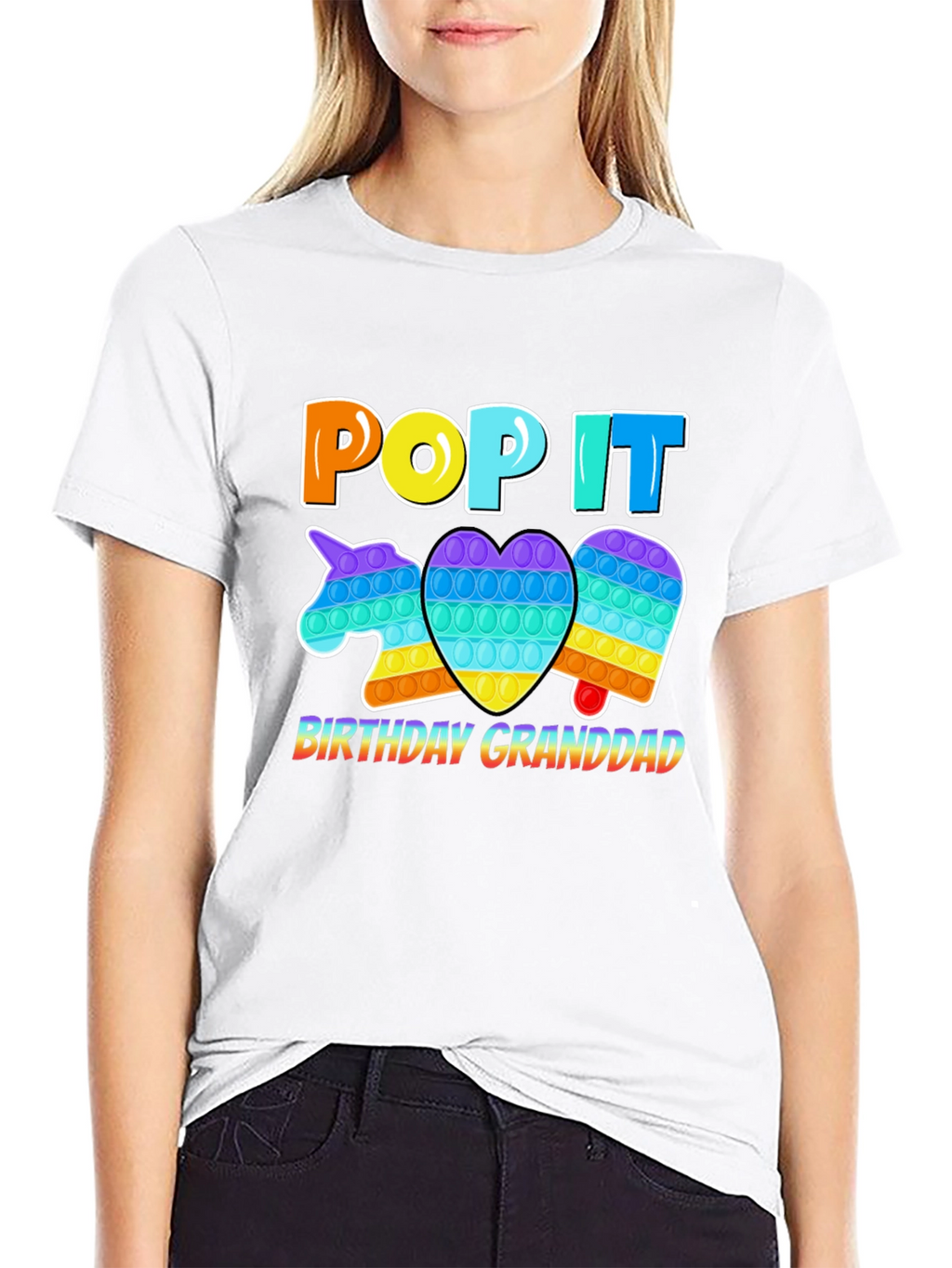 Pop It Birthday Granddad T-Shirt
