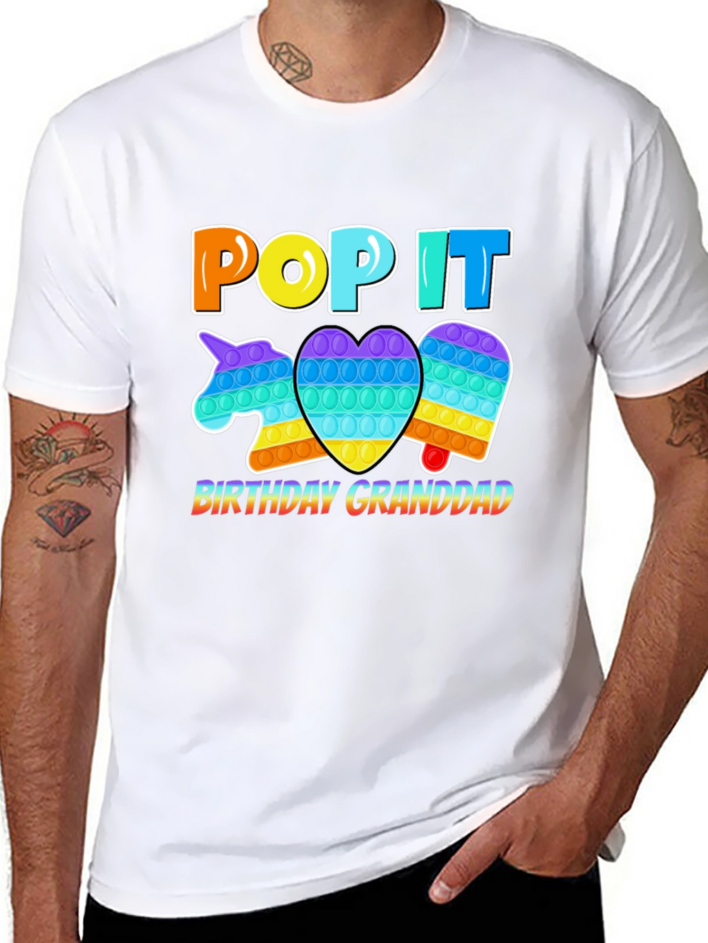 Pop It Birthday Granddad T-Shirt