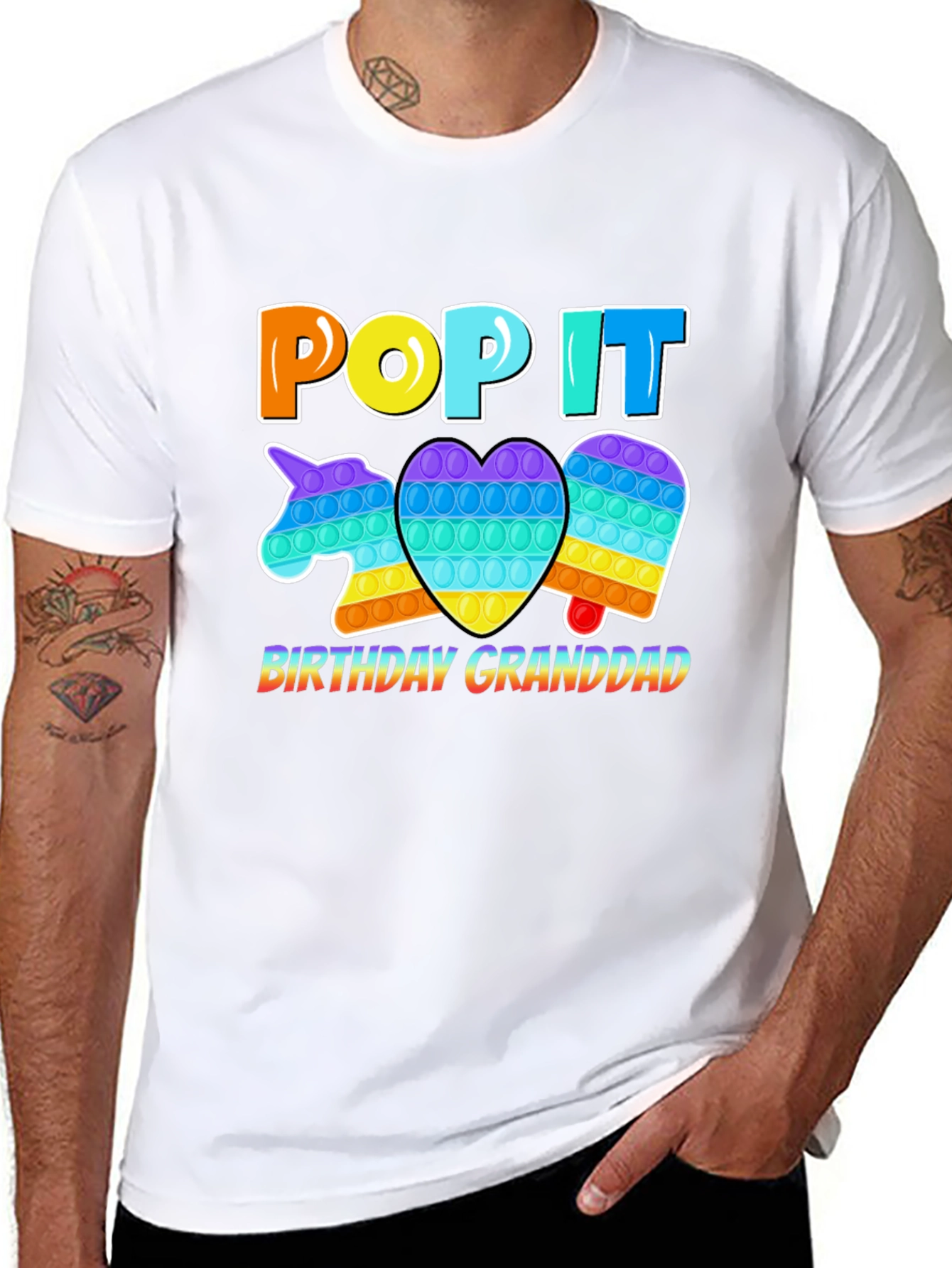 Pop It Birthday Granddad T-Shirt