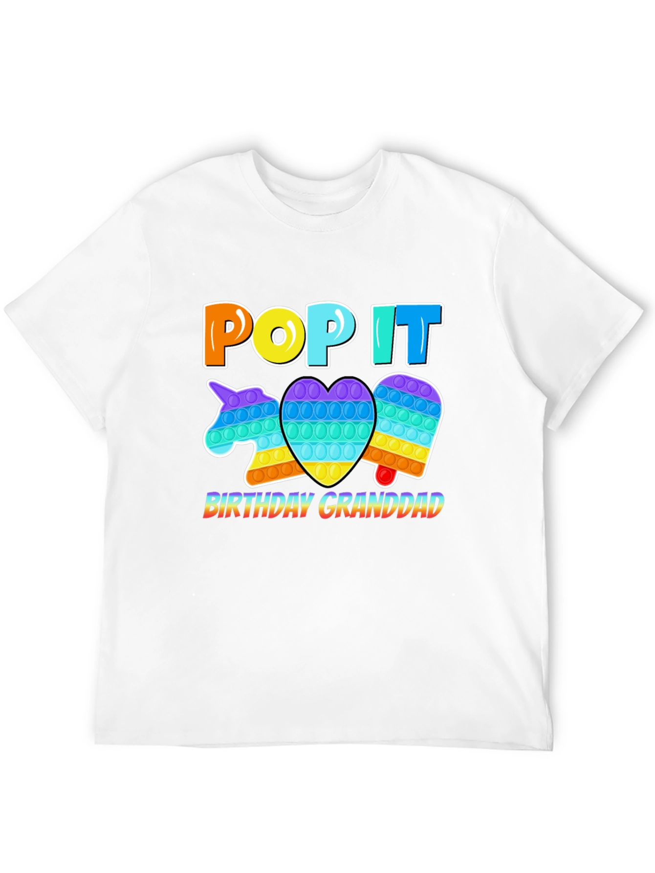 Pop It Birthday Granddad T-Shirt