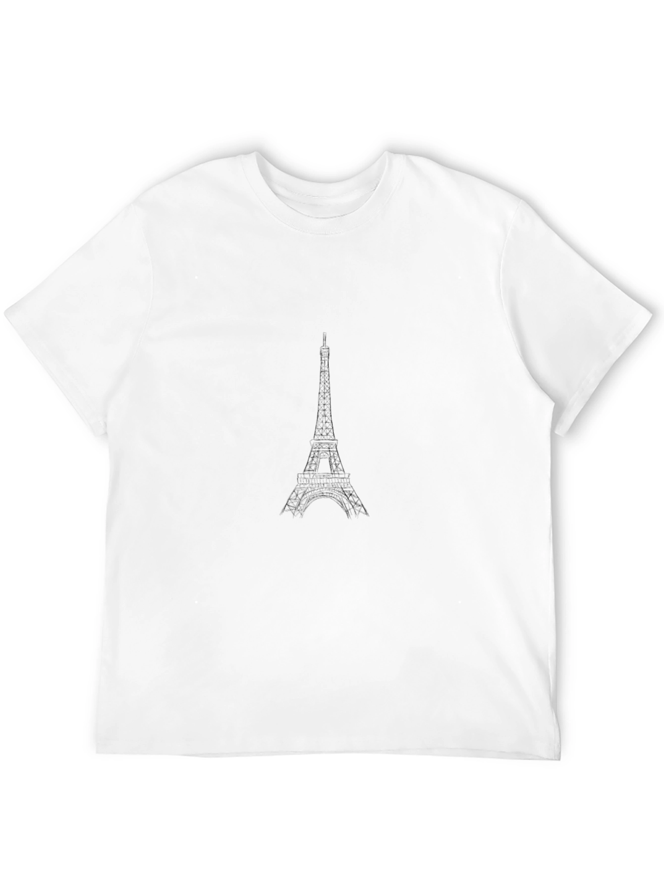 Eiffel Tower Graphic Black T-Shirt