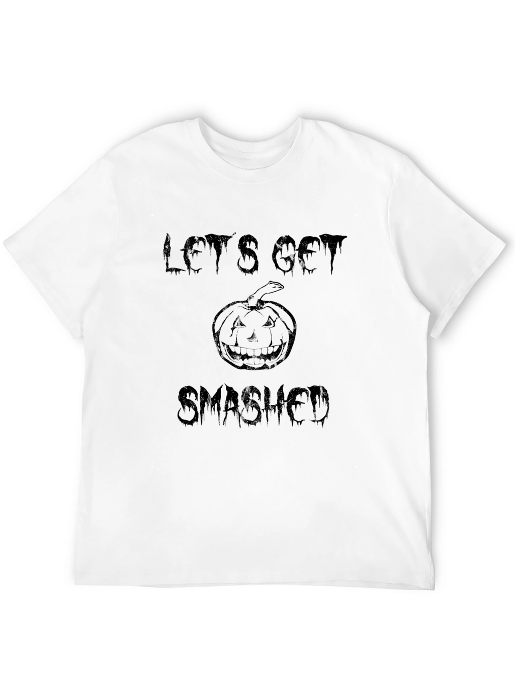 Lets Get Smashed Halloween T-Shirt - Pumpkin Graphic