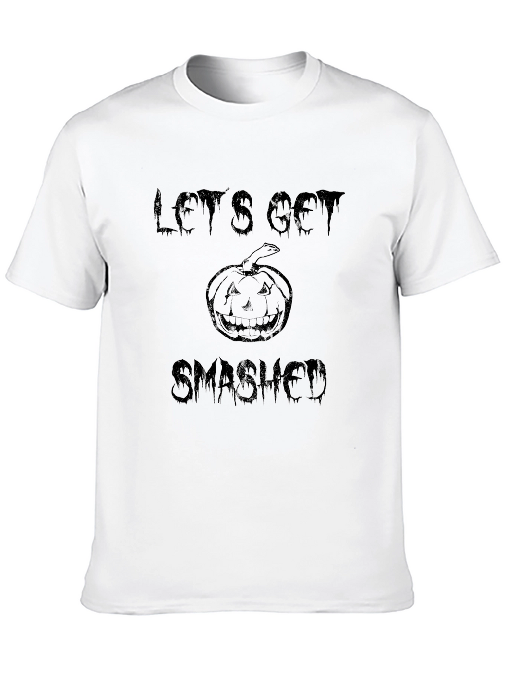 Lets Get Smashed Halloween T-Shirt - Pumpkin Graphic