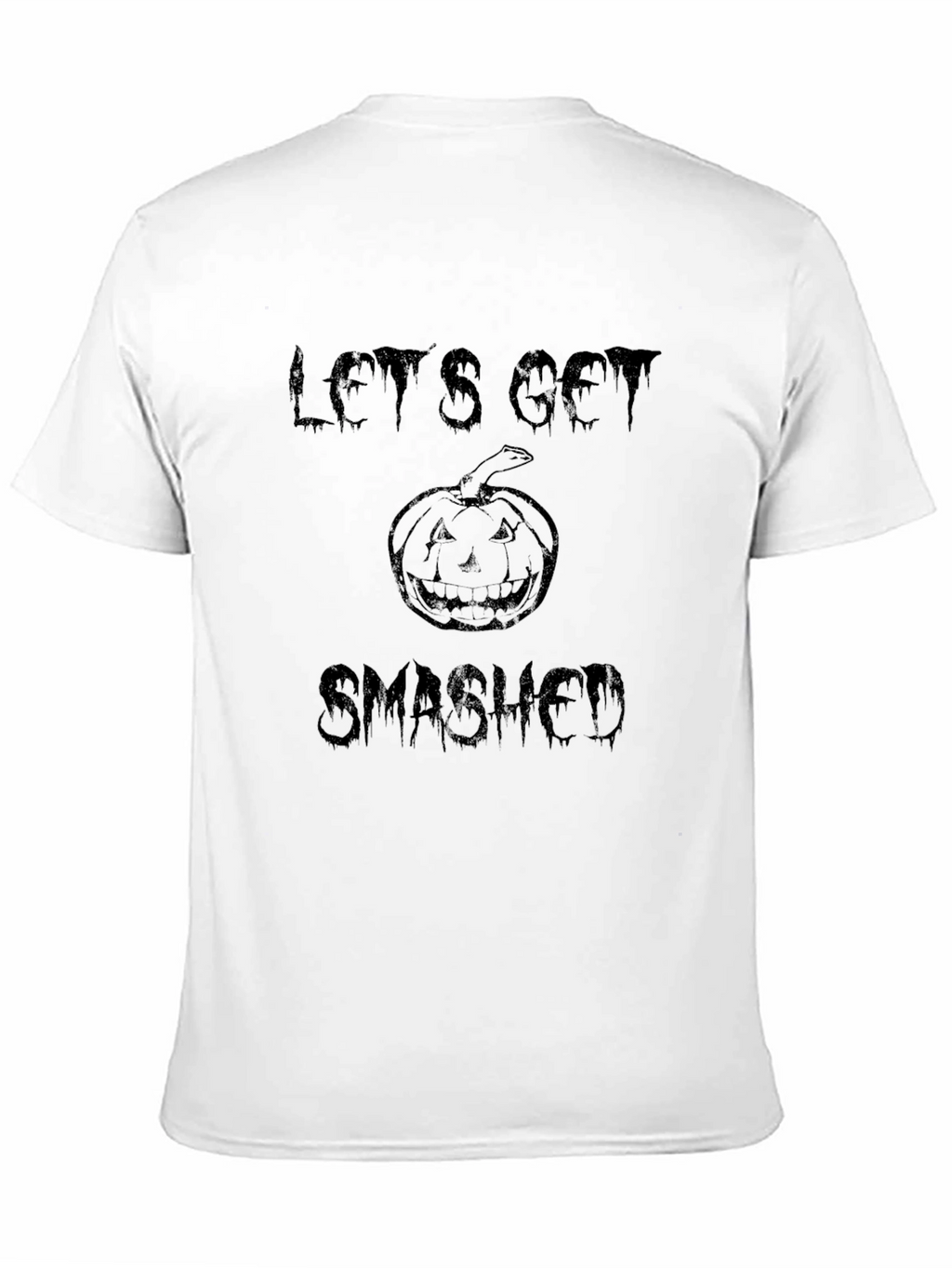 Lets Get Smashed Halloween T-Shirt - Pumpkin Graphic
