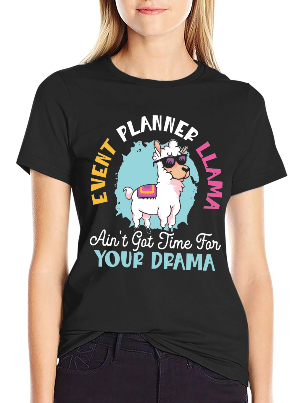 Event Planner Llama T-Shirt Funny Graphic Tee
