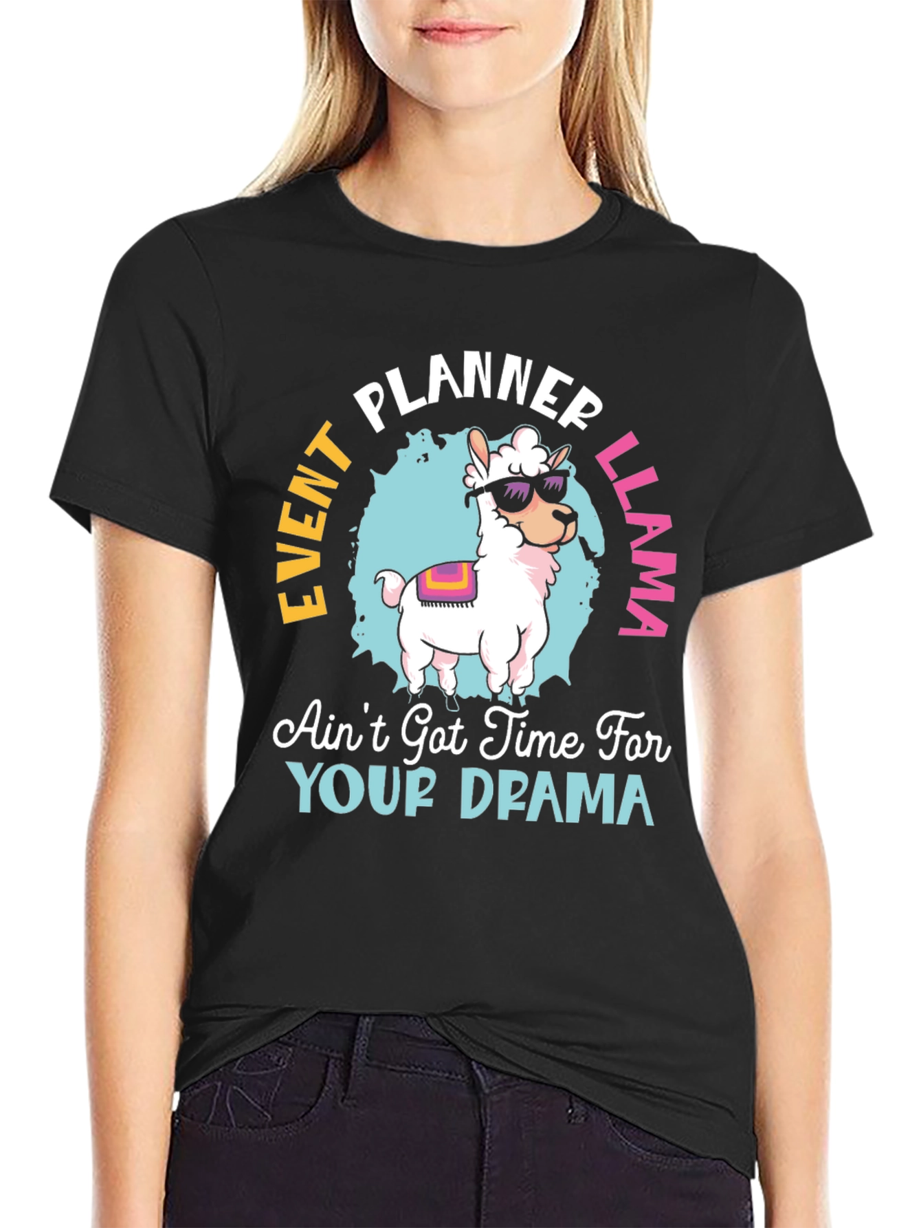 Event Planner Llama T-Shirt Funny Graphic Tee