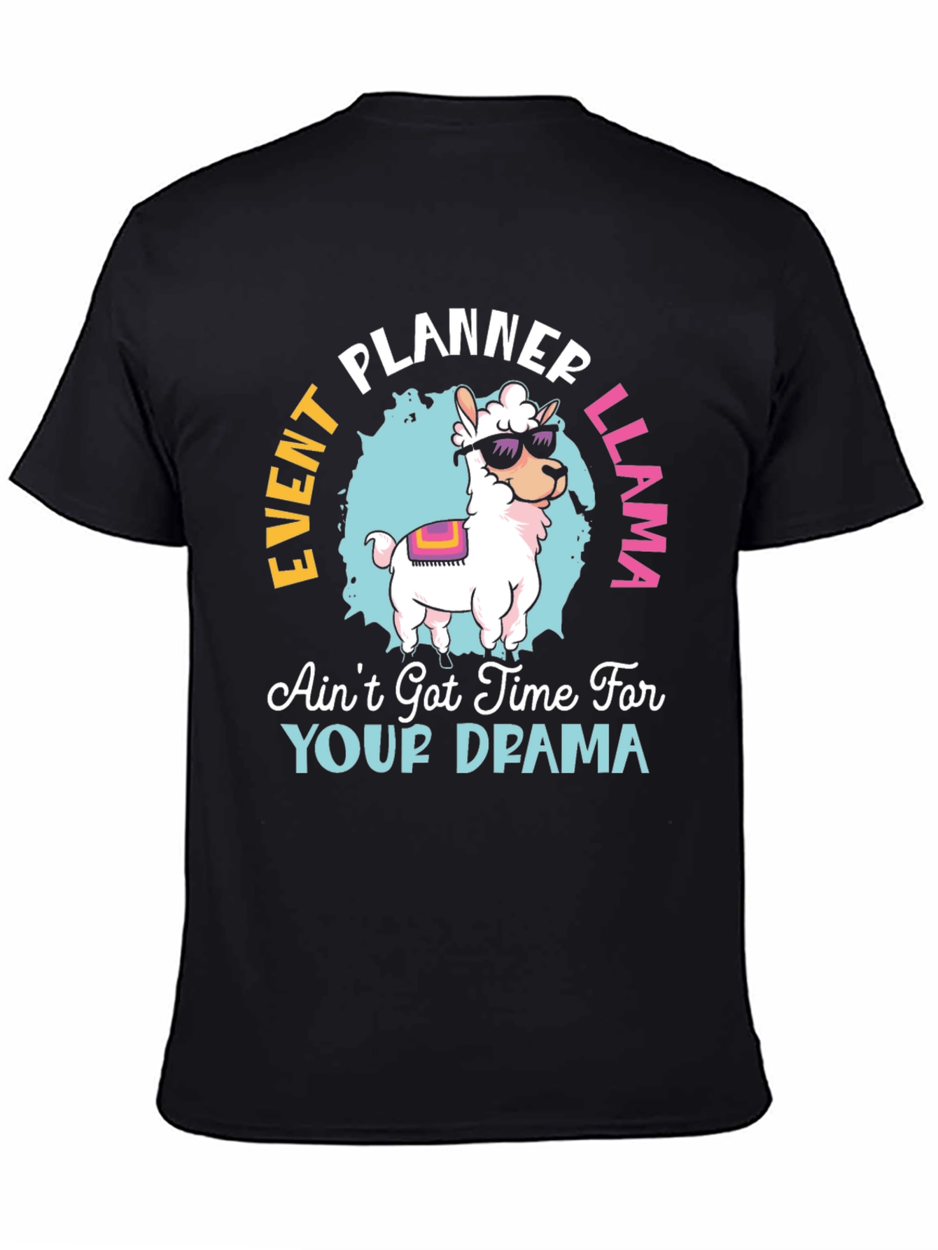 Event Planner Llama T-Shirt Funny Graphic Tee