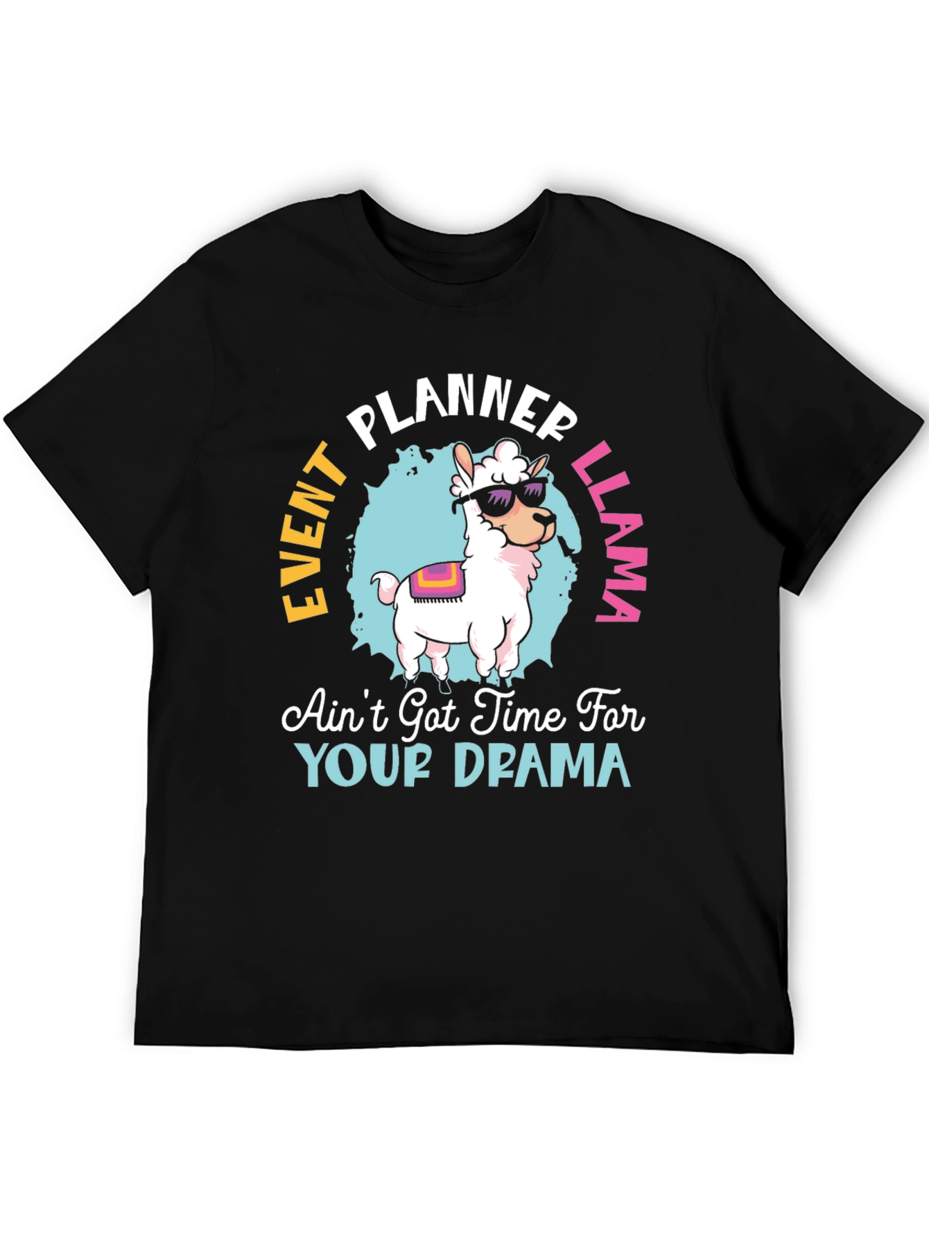 Event Planner Llama T-Shirt Funny Graphic Tee