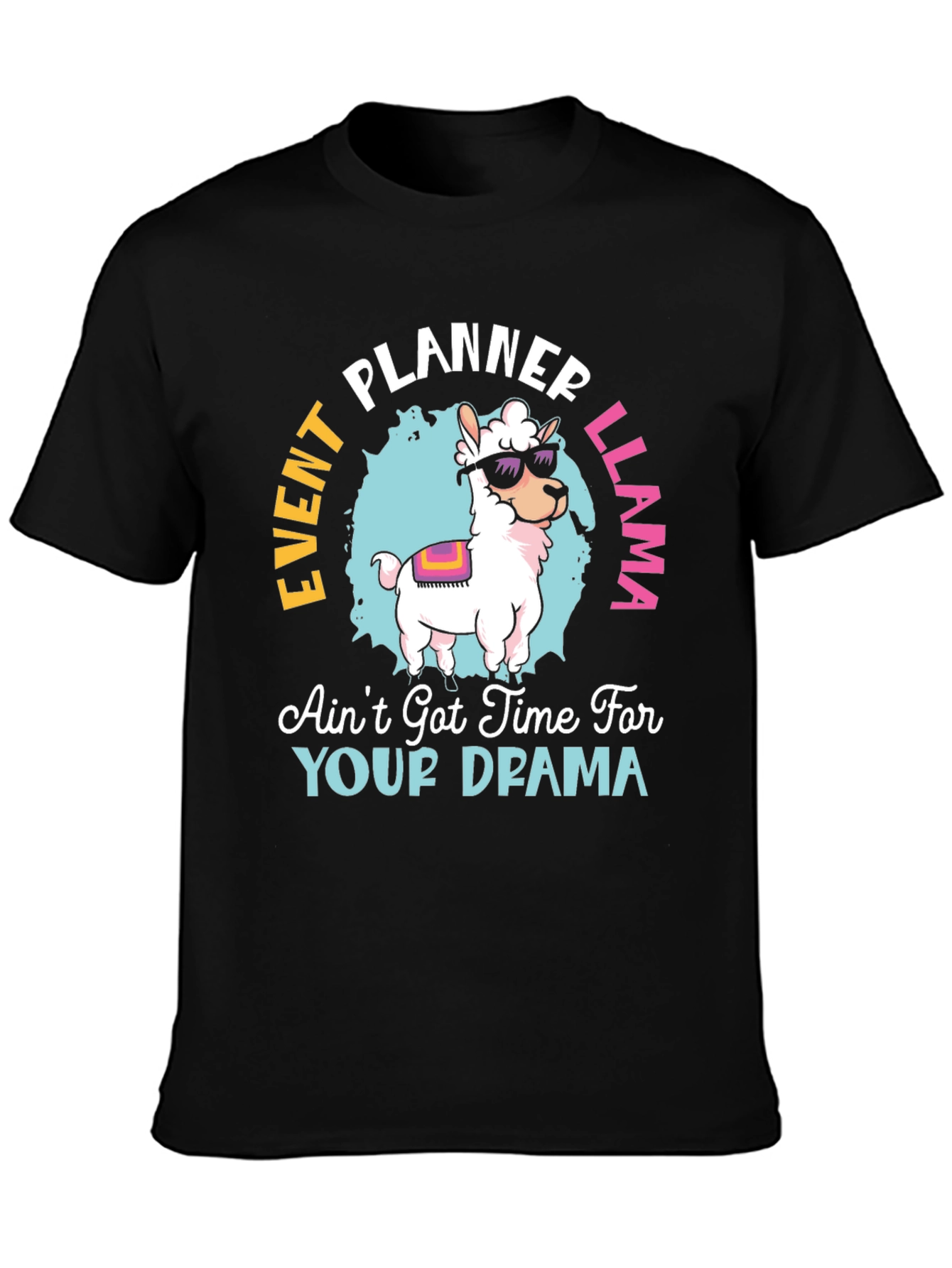 Event Planner Llama T-Shirt Funny Graphic Tee