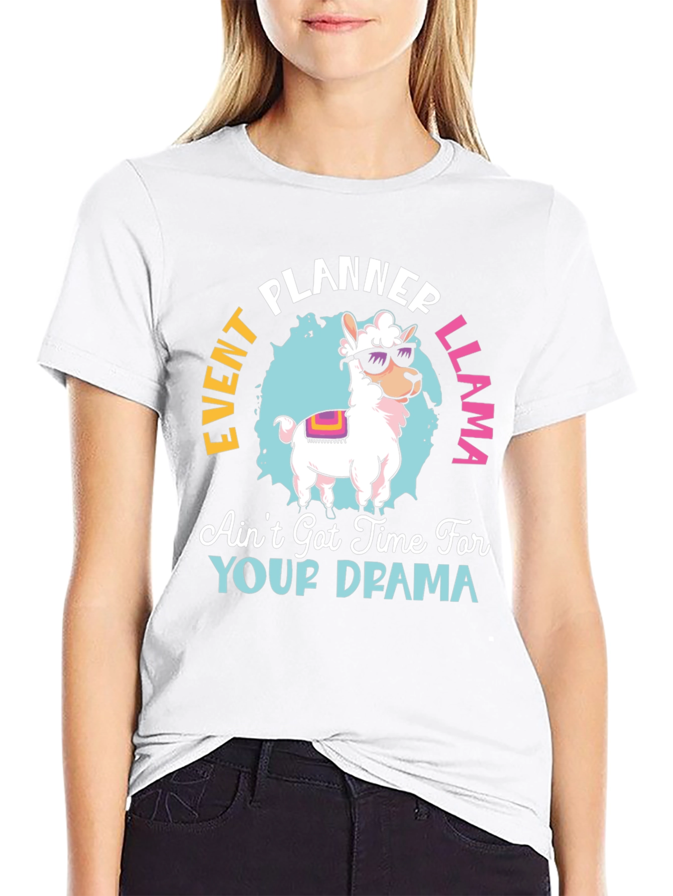 Event Planner Llama T-Shirt Funny Graphic Tee