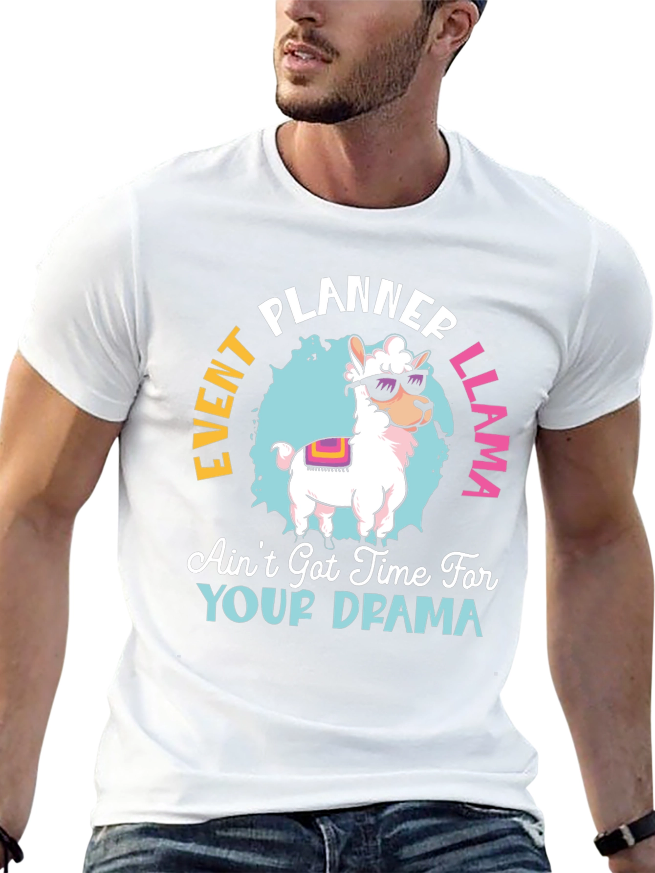 Event Planner Llama T-Shirt Funny Graphic Tee