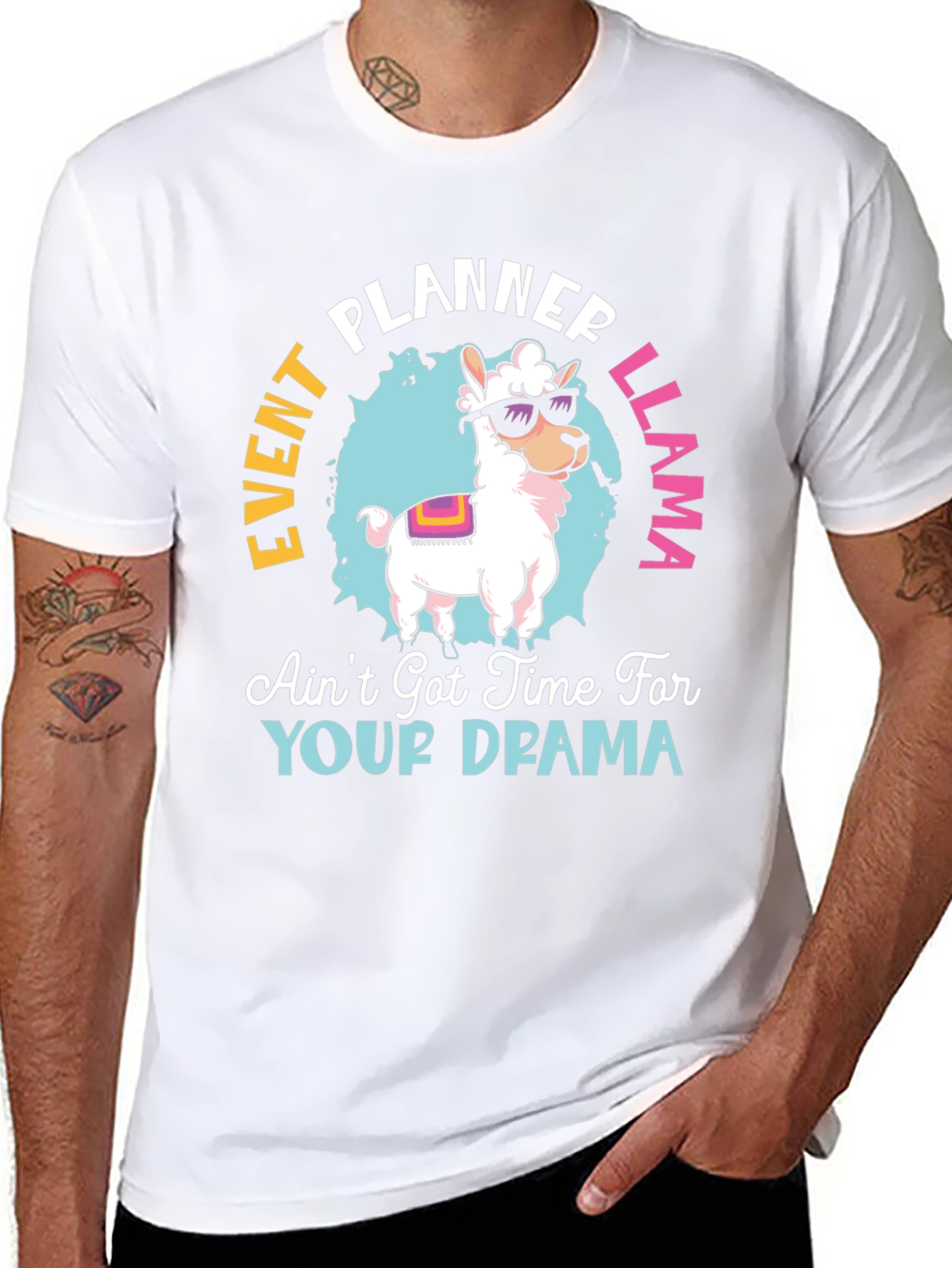 Event Planner Llama T-Shirt Funny Graphic Tee