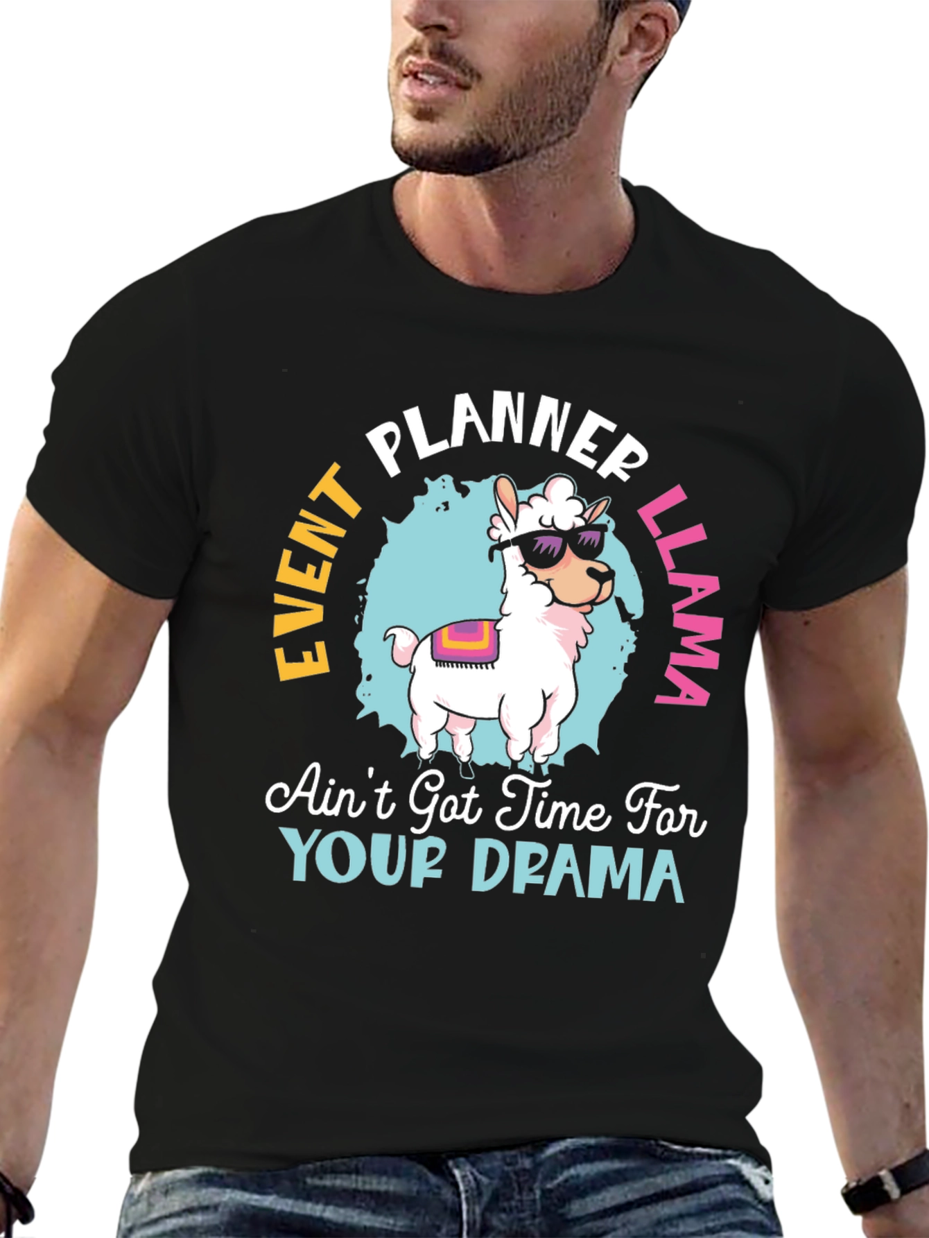 Event Planner Llama T-Shirt Funny Graphic Tee