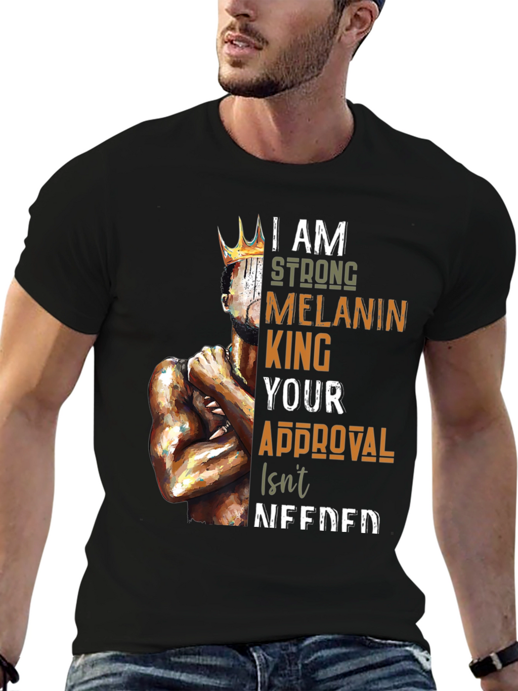 Melanin King T-Shirt - Strong and Proud