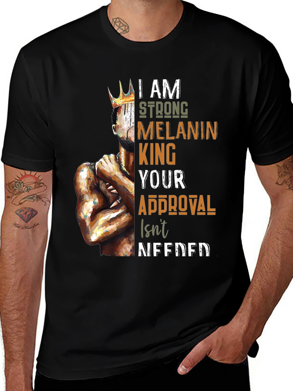 Melanin King T-Shirt - Strong and Proud