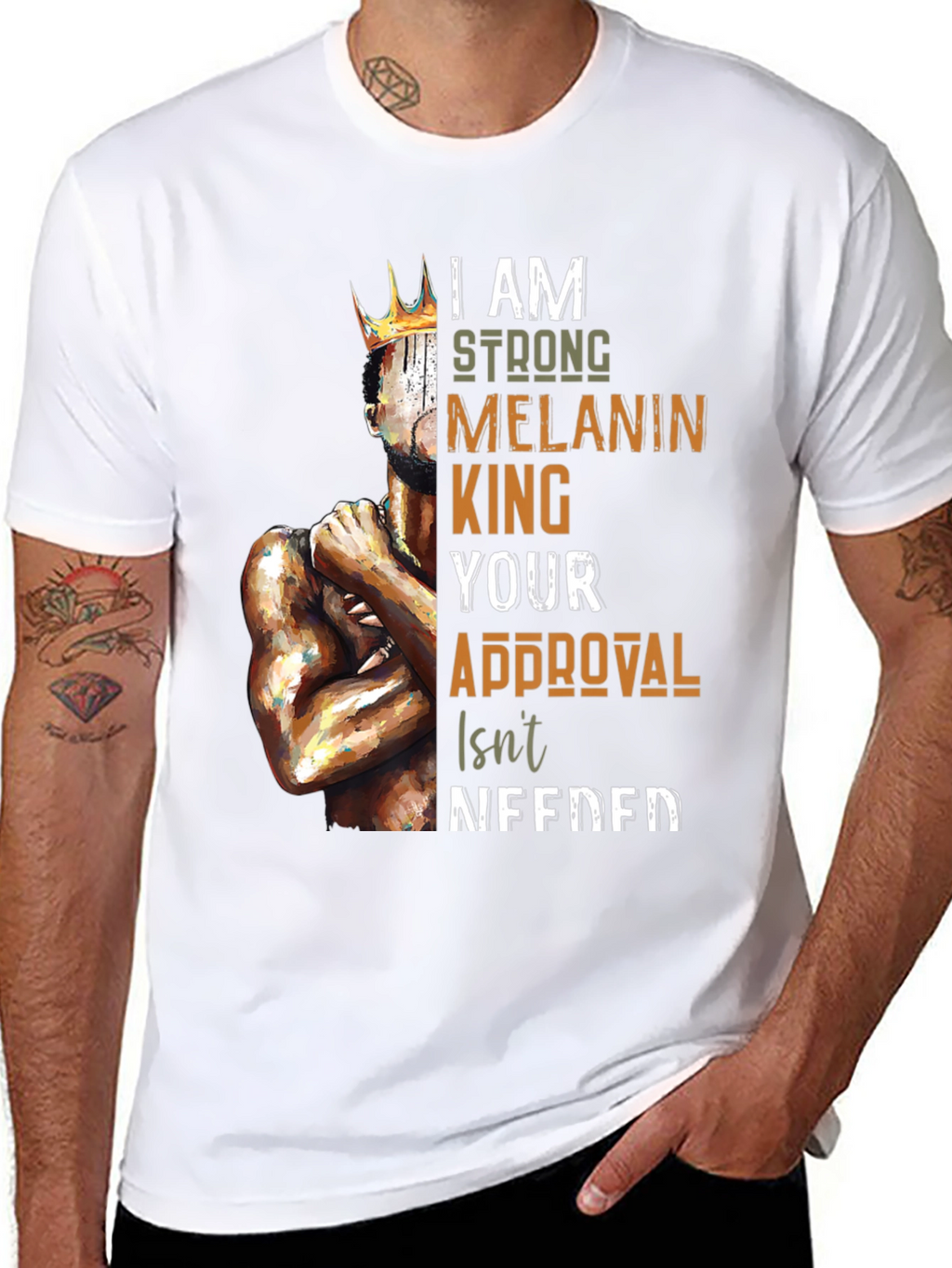 Melanin King T-Shirt - Strong and Proud